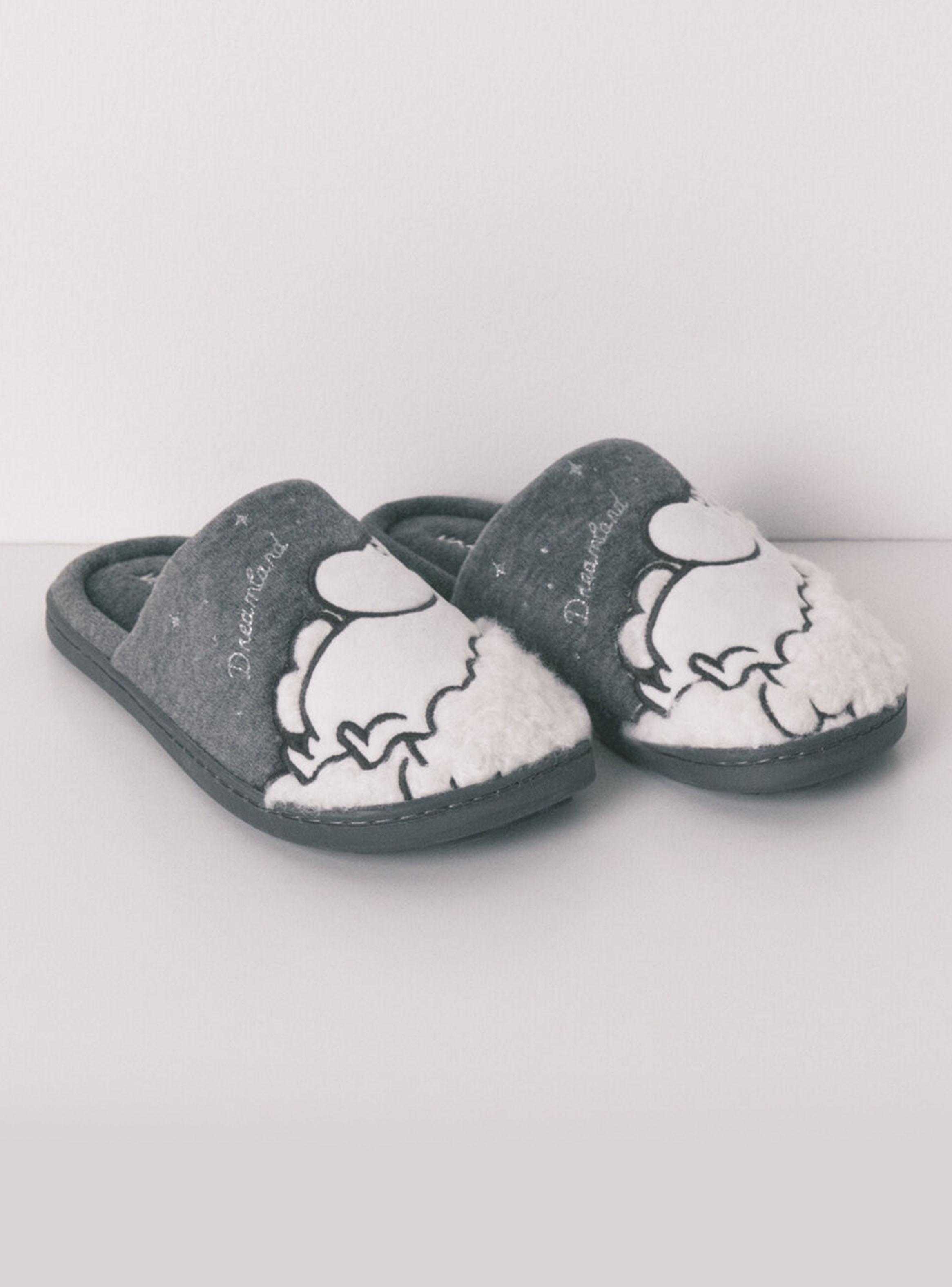 Pantufla Casa Borreguito Gris Moomin-2