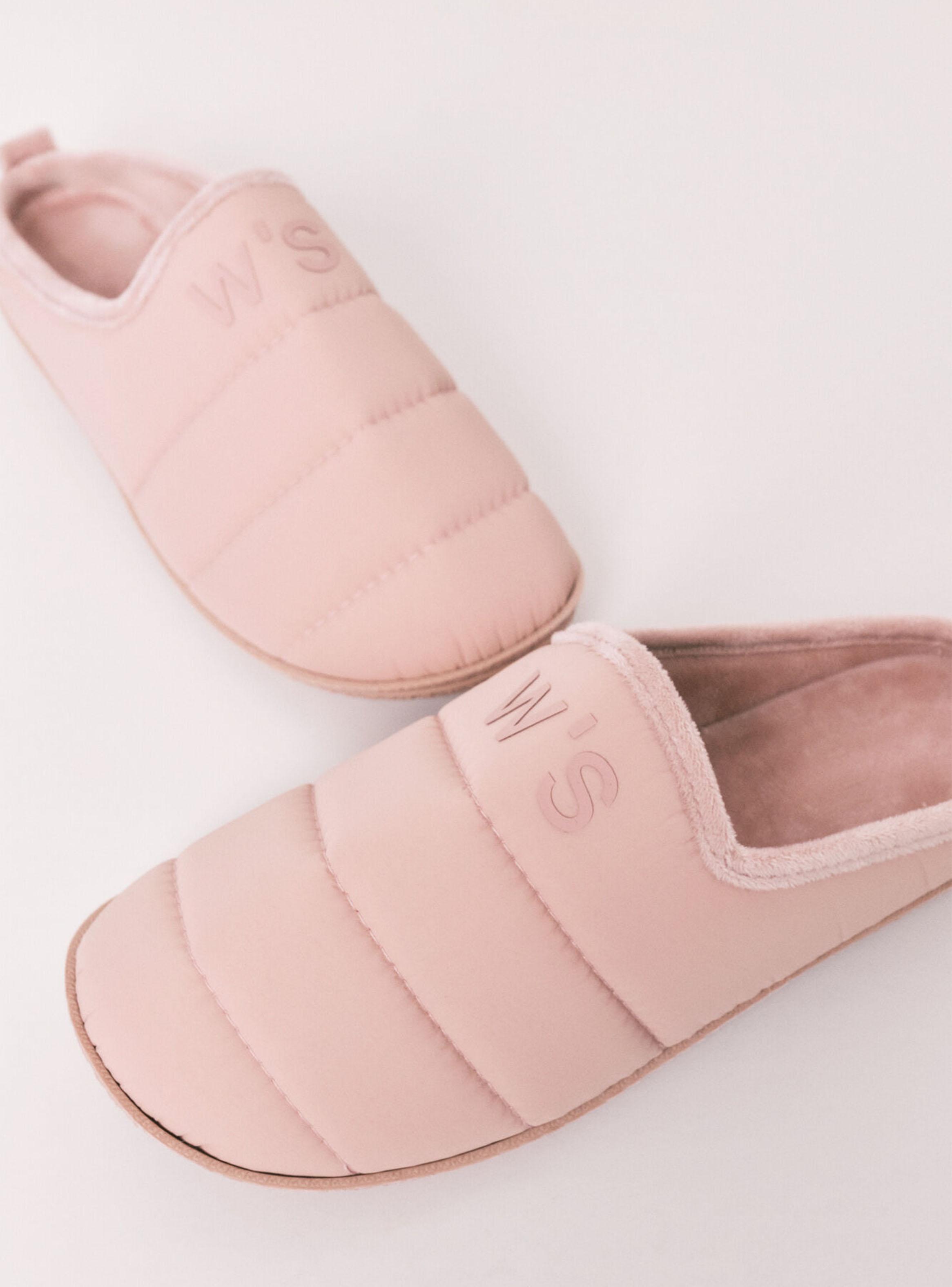 Pantuflas Acolchadas Rosadas-3