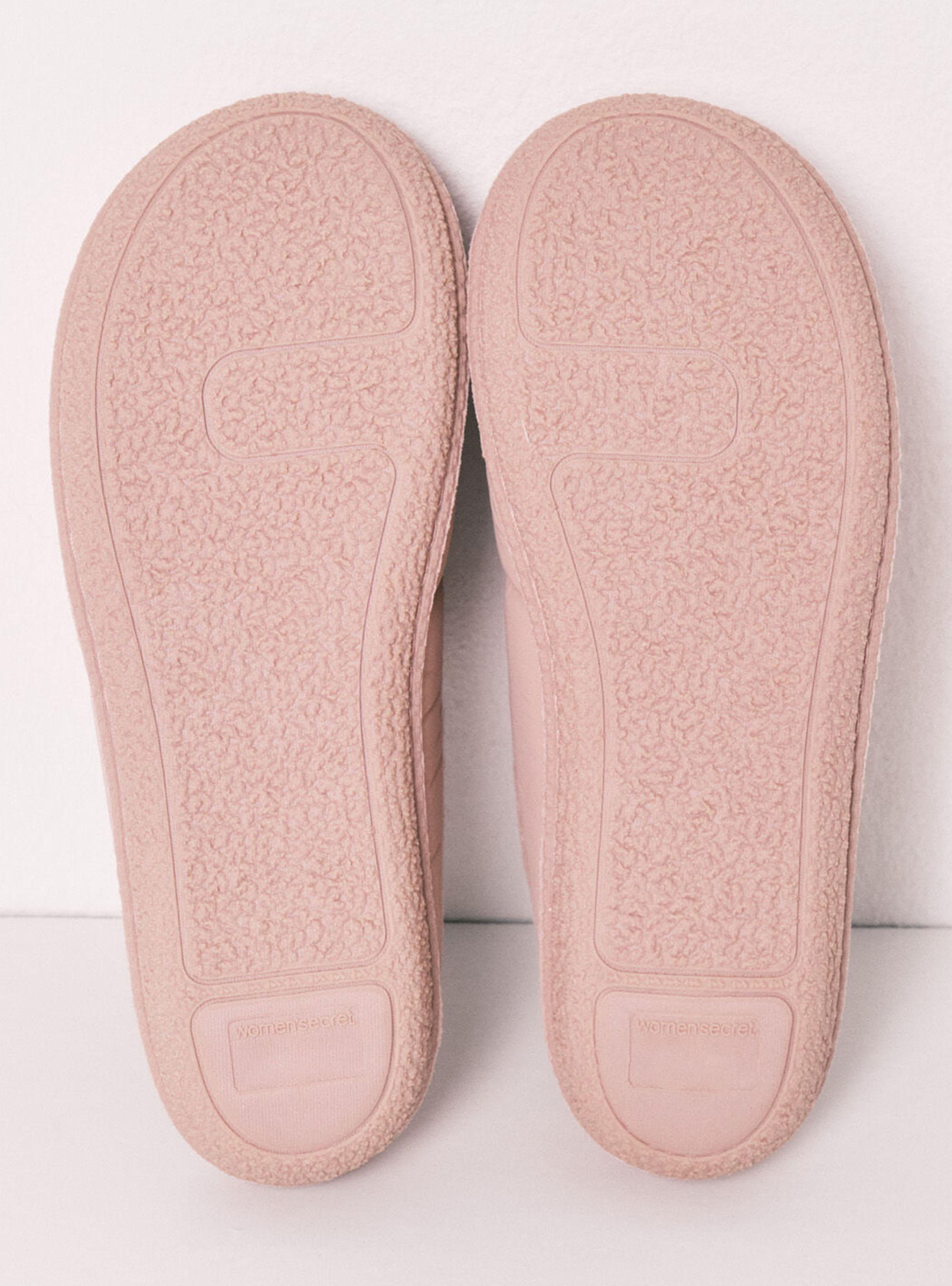 Pantuflas Acolchadas Rosadas-4