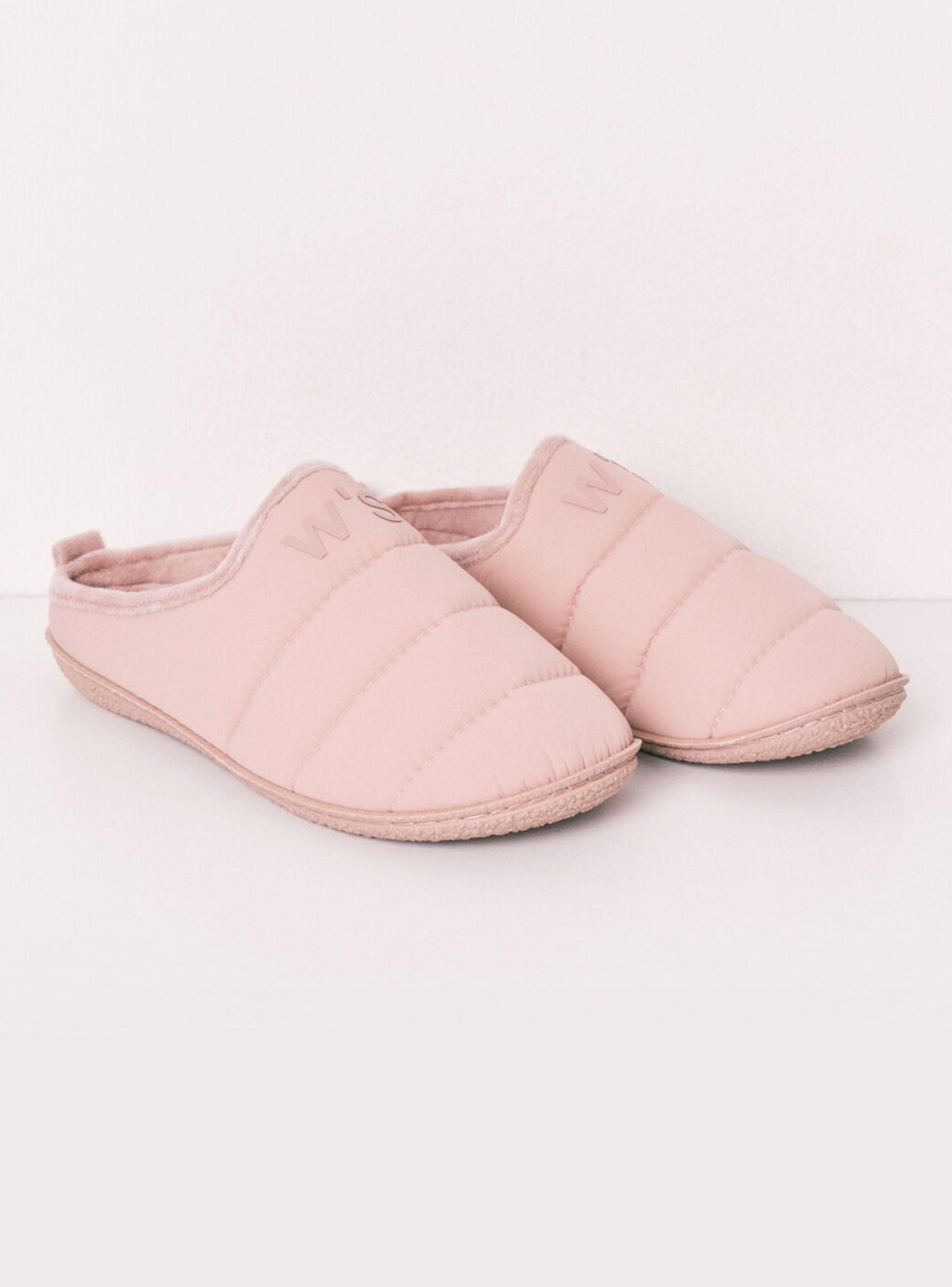 Pantuflas Acolchadas Rosadas-2