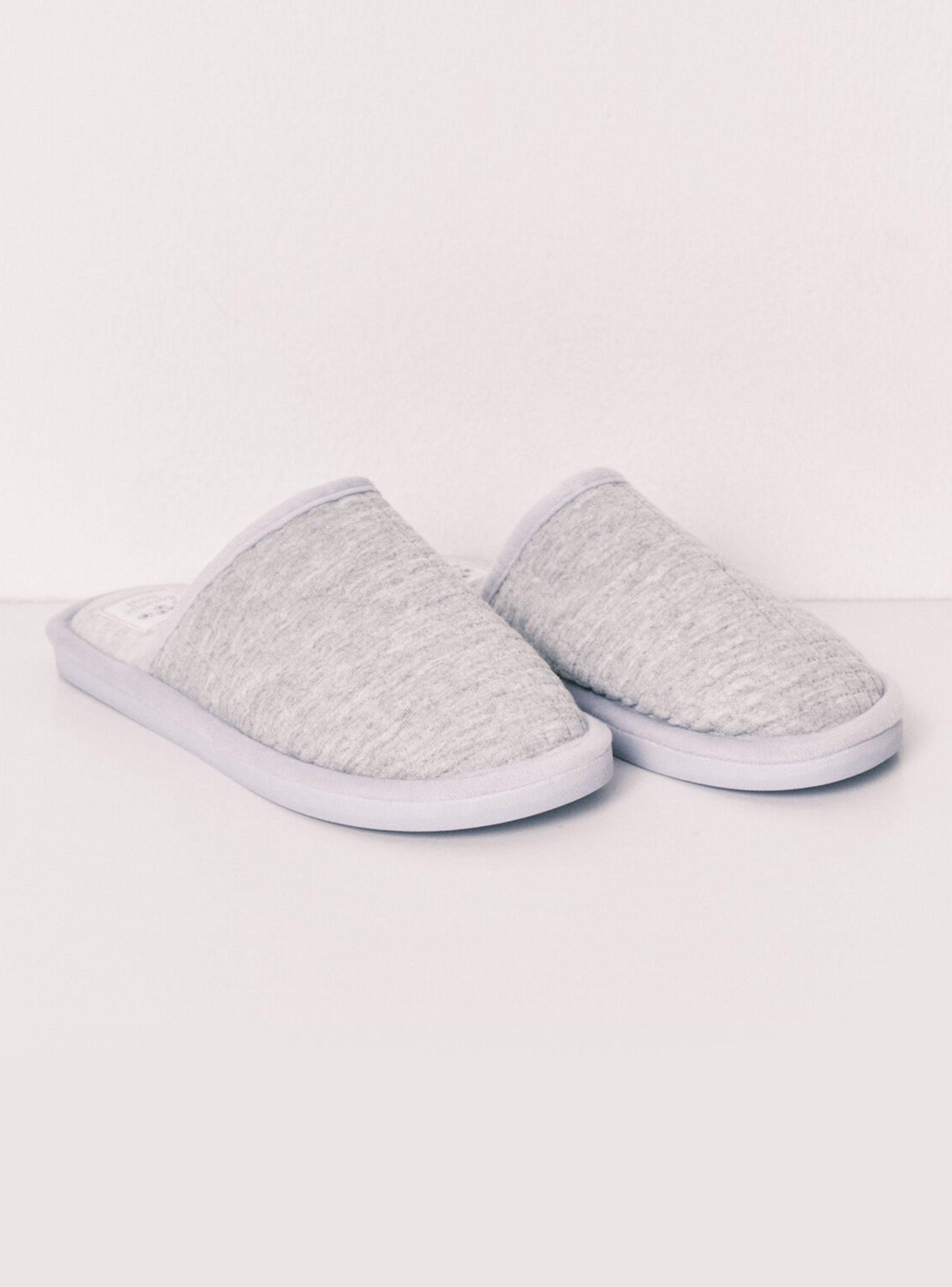Pantufla Casa Gris y Violeta-2