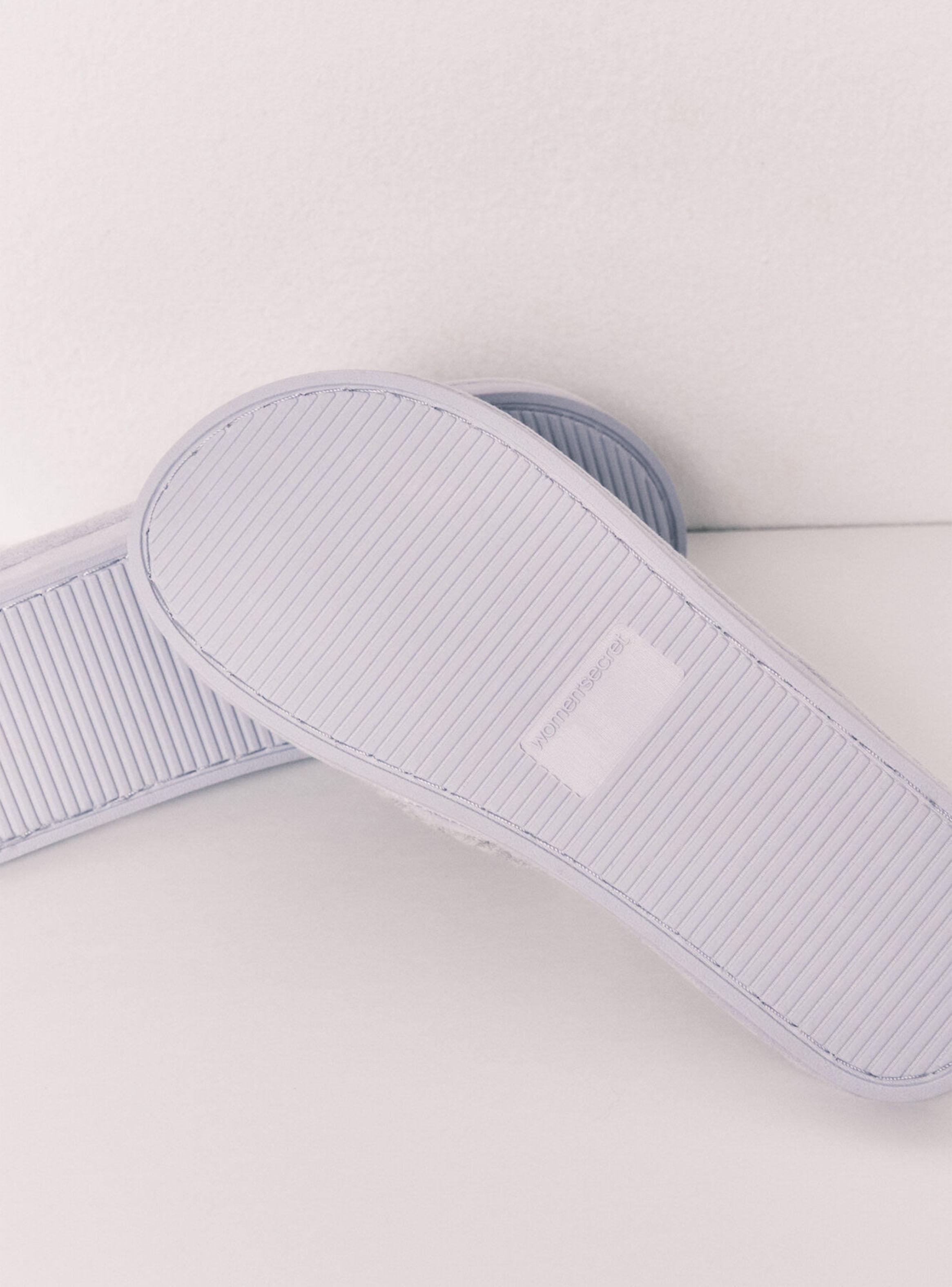 Pantufla Casa Gris y Violeta-4