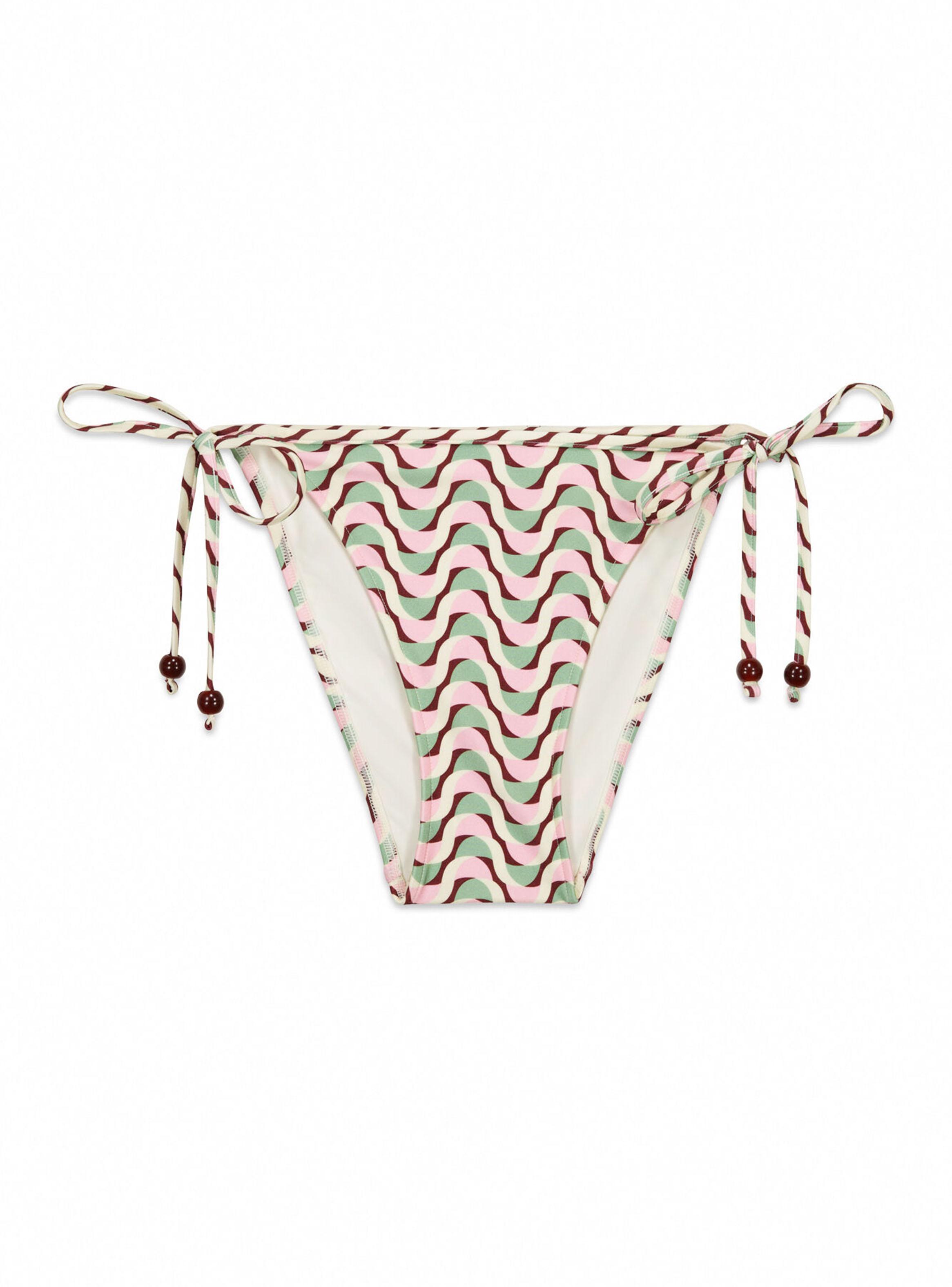 Calzón Bikini Clásico con Estampado Geométrico-5