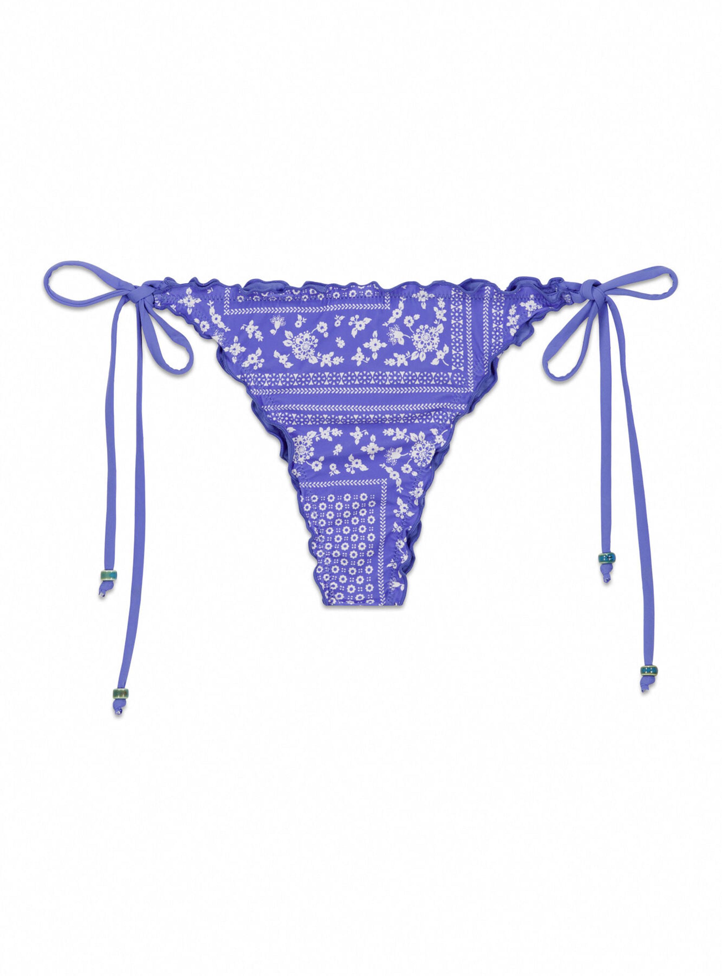 Calzón Bikini Brasileño Tira Estampado Pañuelo-5