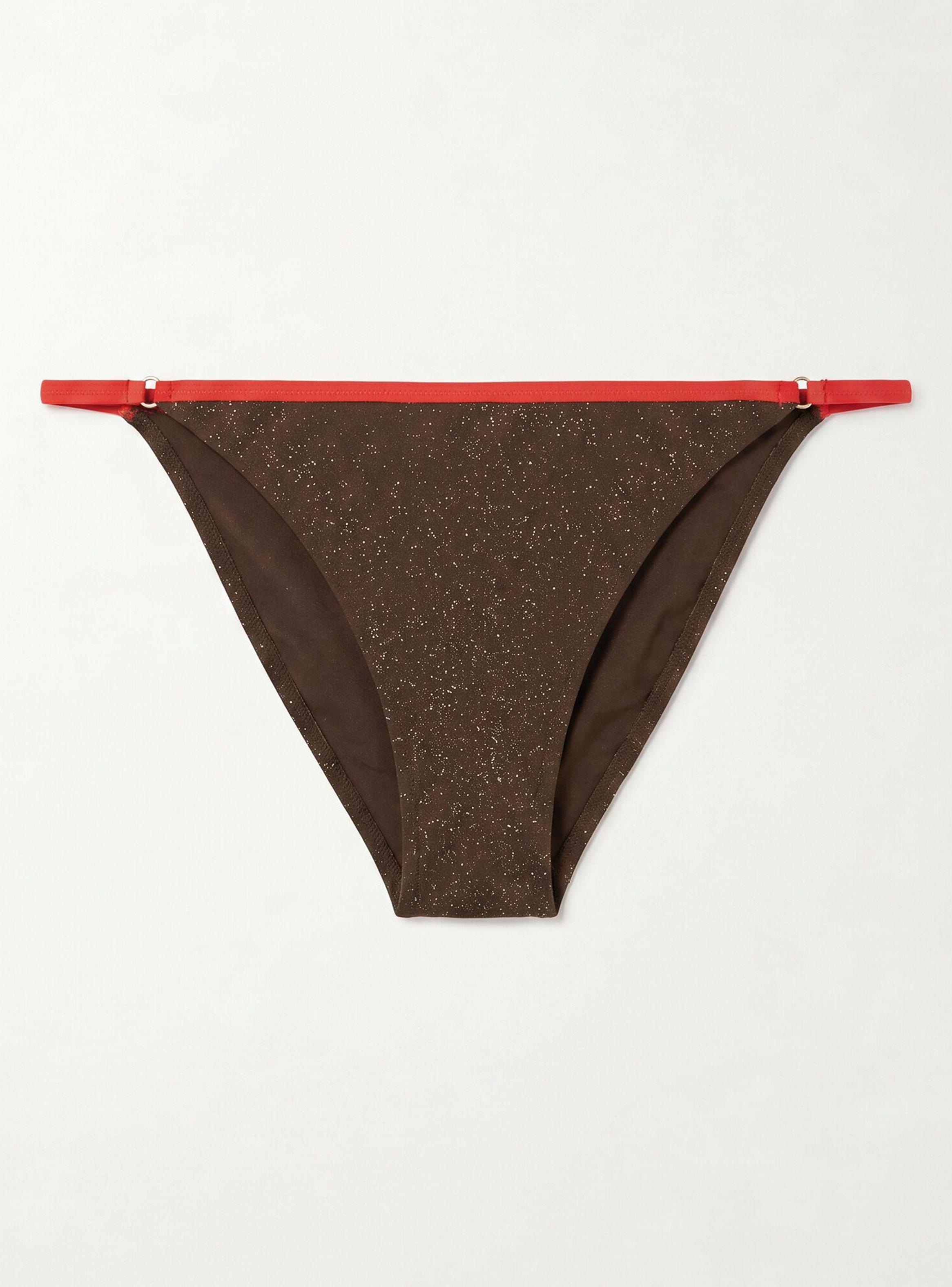 Calzón Bikini Brasileña Efecto U Café-5