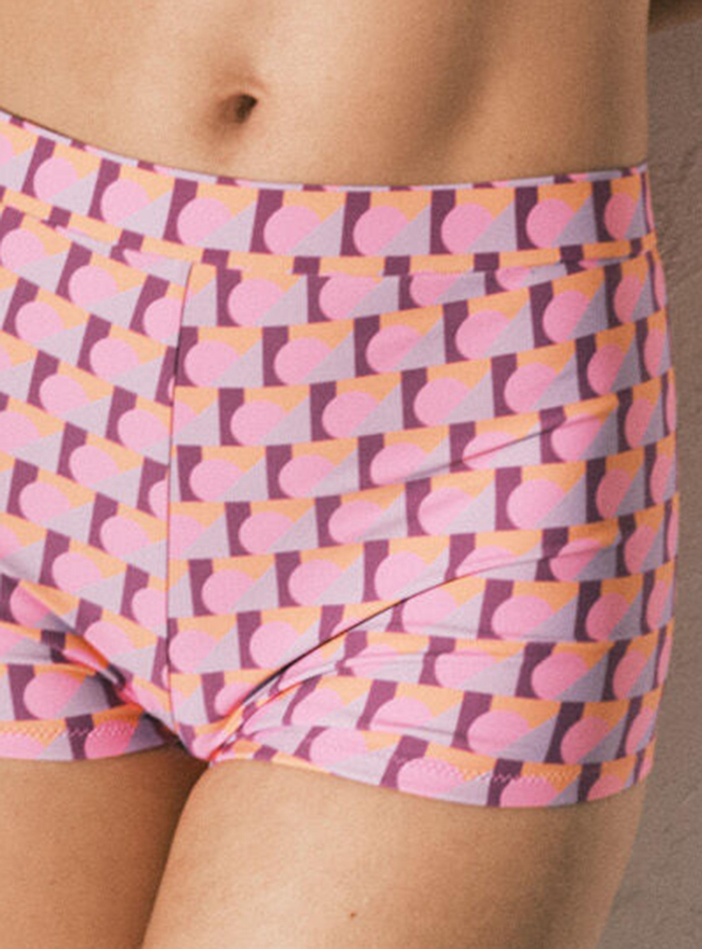 Boy Short Bikini Estampado Geométrico-3