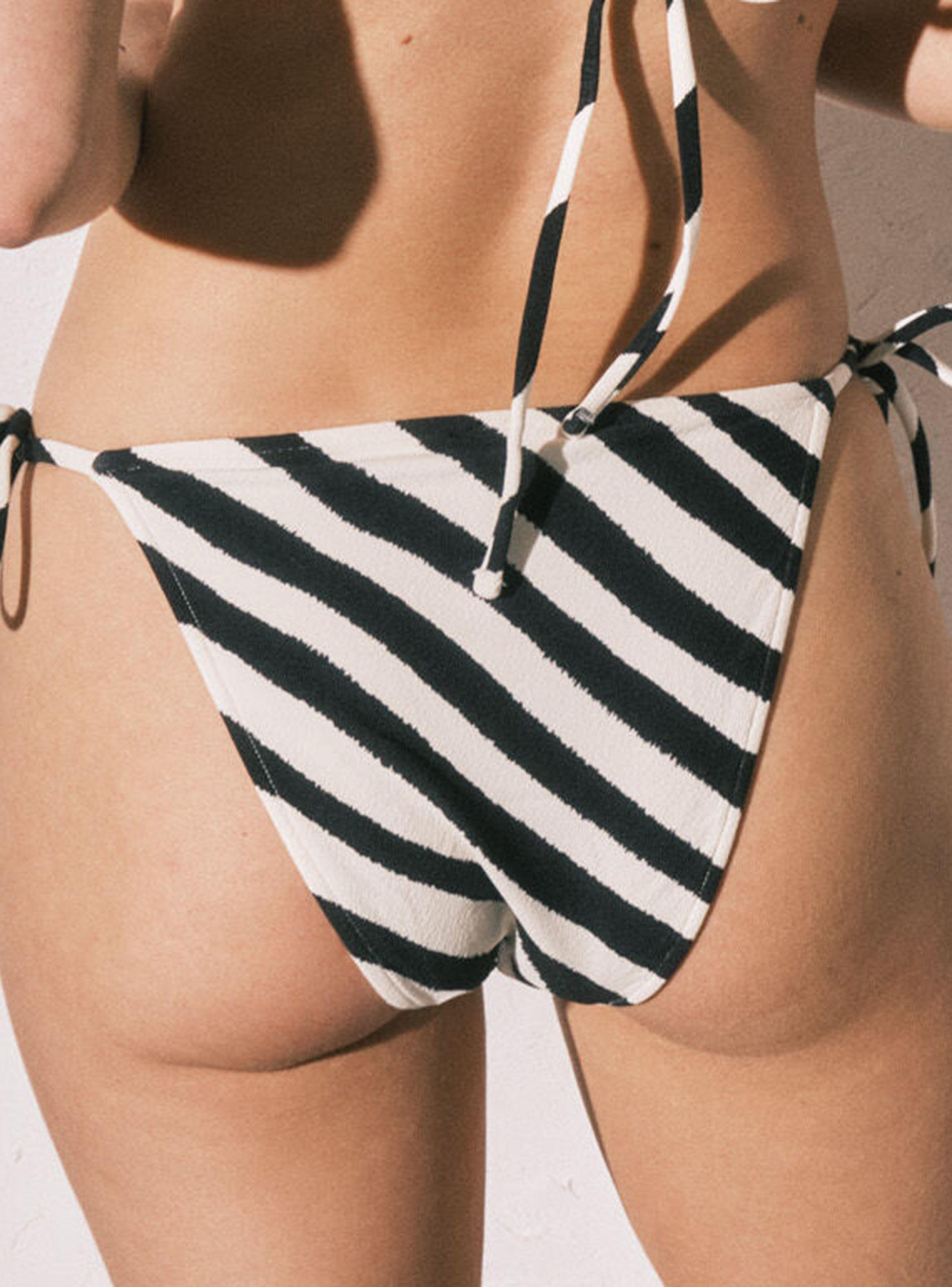 Calzón Bikini Tiras Estampado Cebra-1