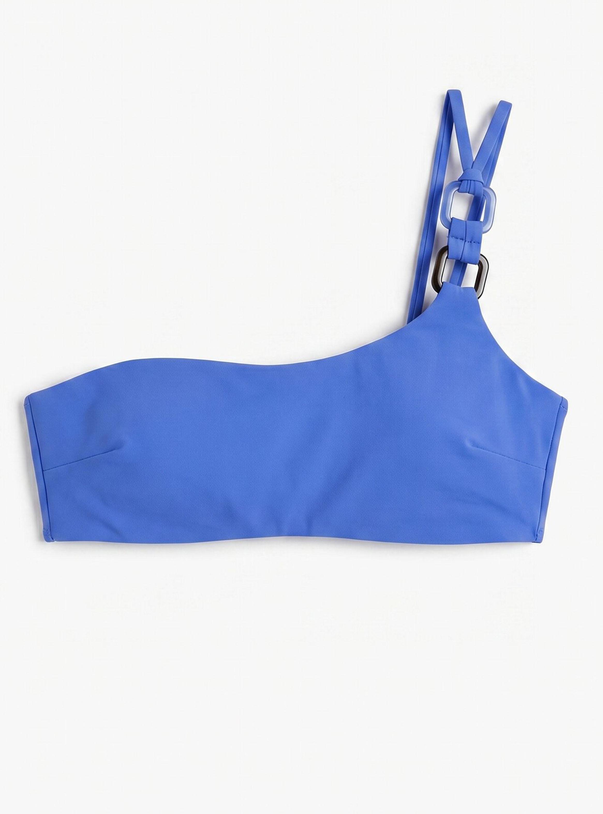 Top Bikini Asimétrico Azul-6
