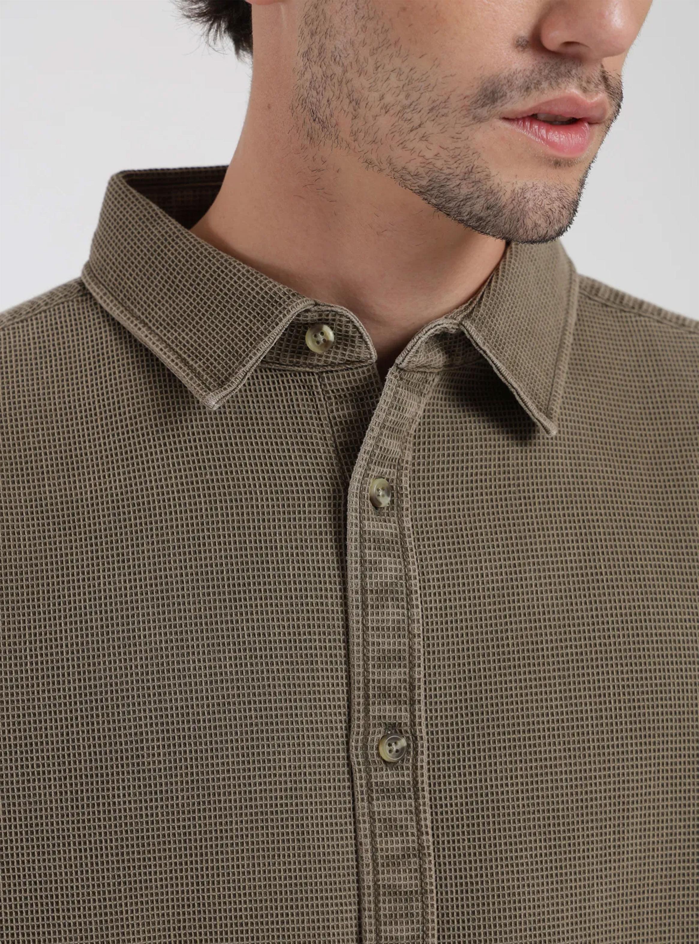 Camisa Manga Larga Waffle-2