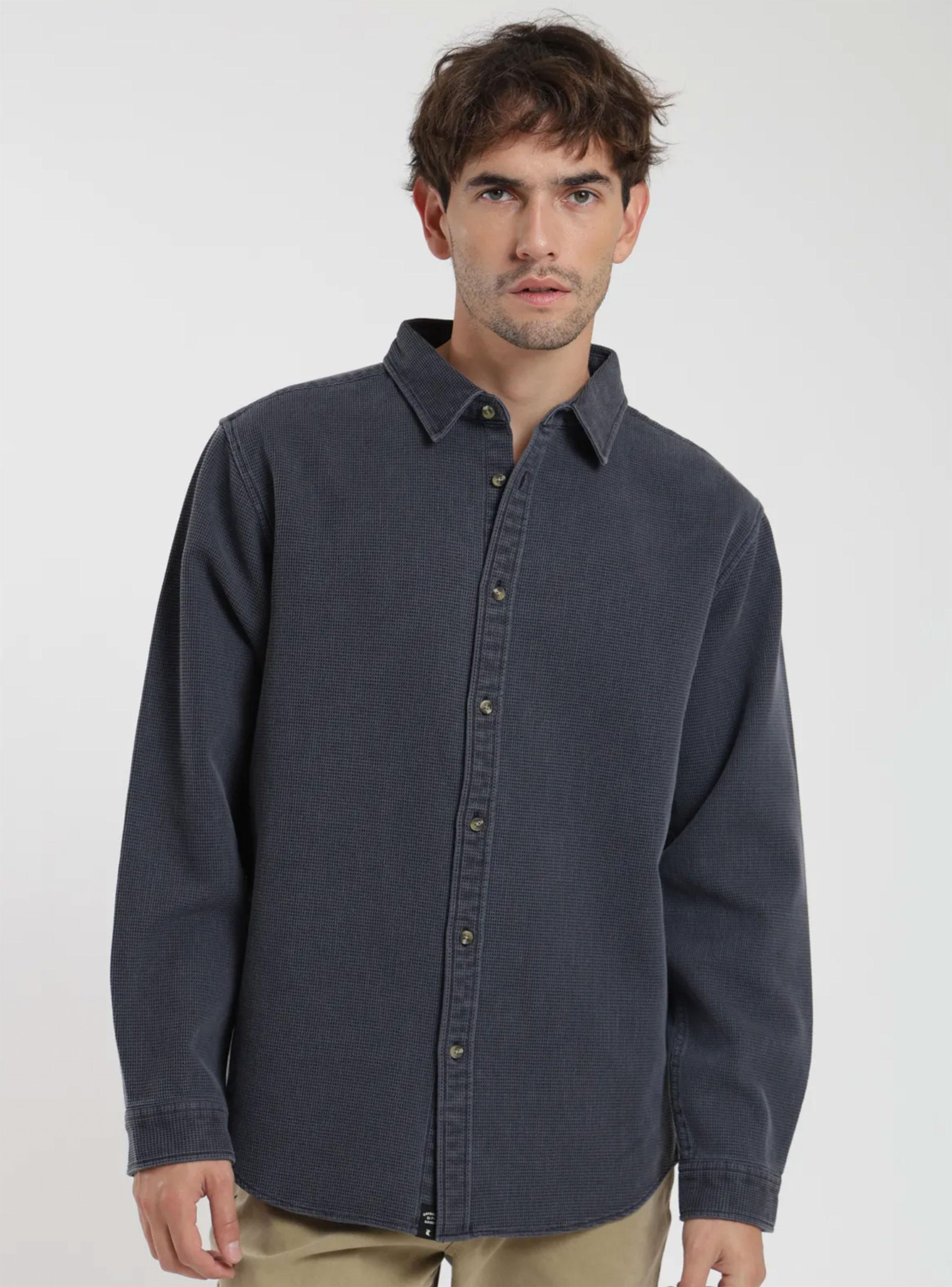 Camisa Manga Larga Waffle-0