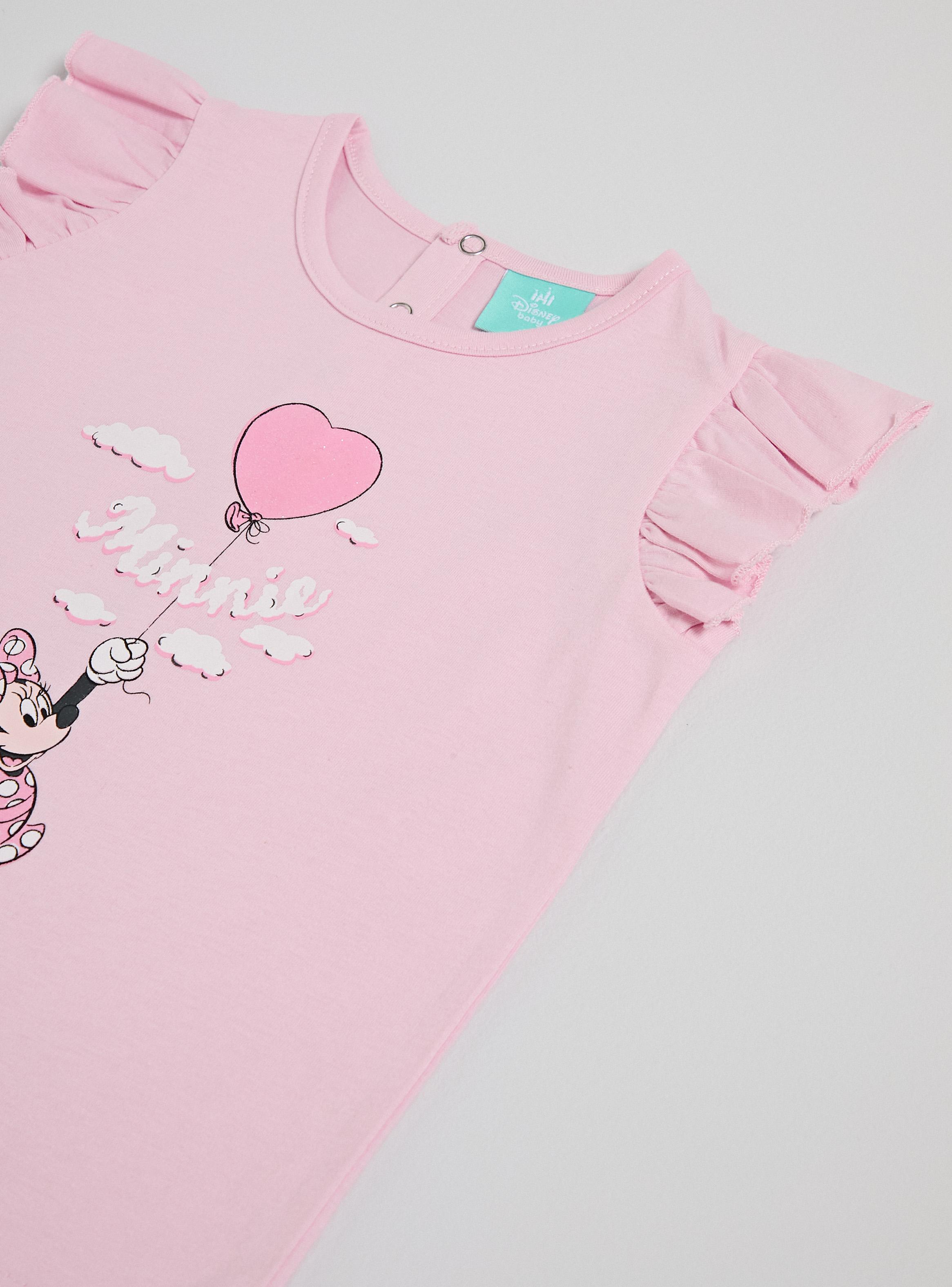 Polera Minnie Mouse Estampado con Brillos-3