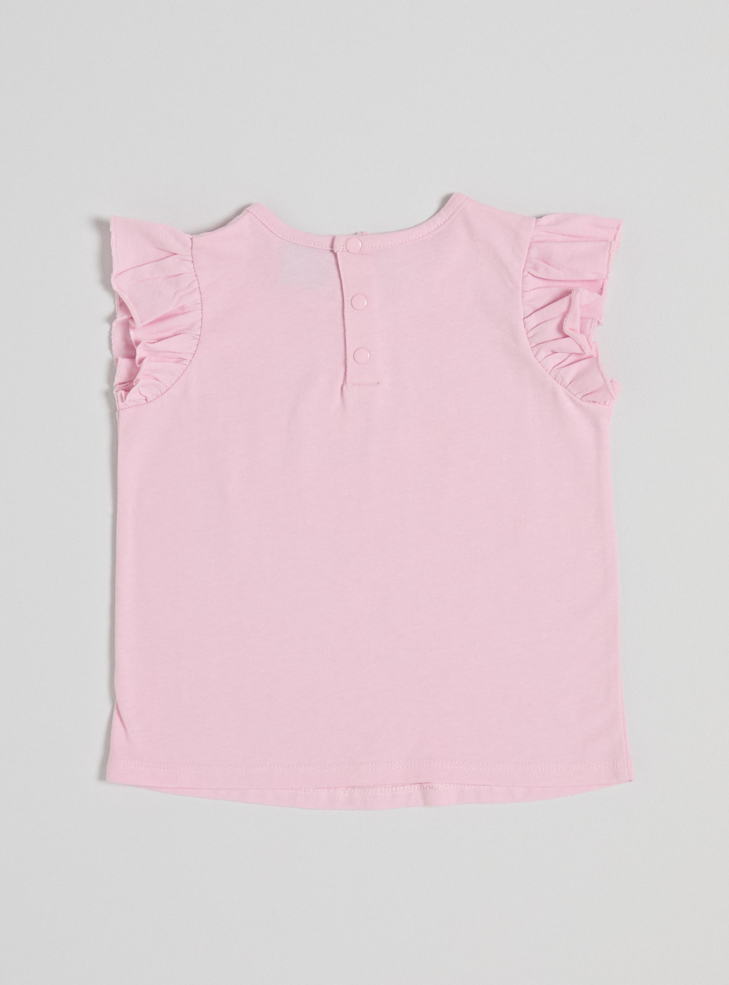 Polera Minnie Mouse Estampado con Brillos-2