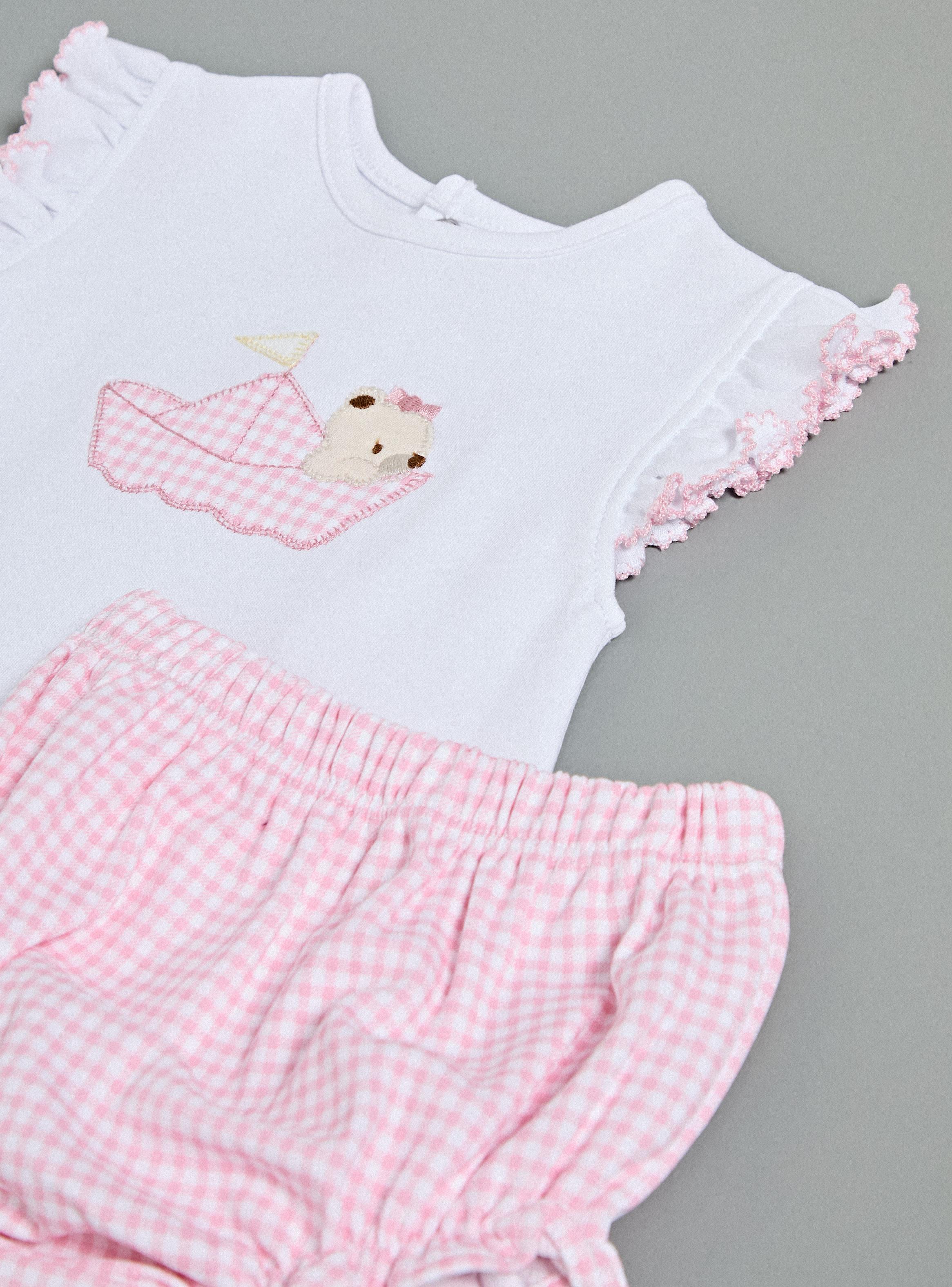 Conjunto Aplicación de Tela con Short Vichy-3