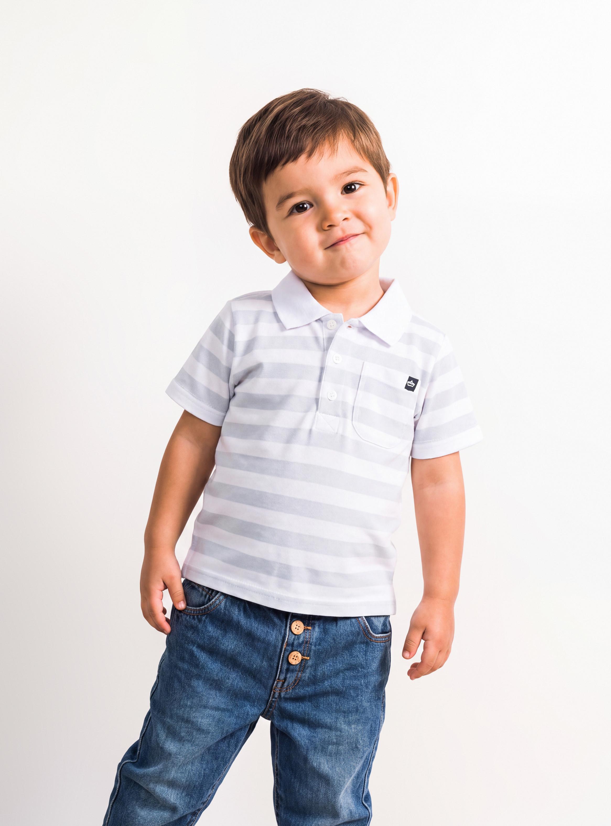 Polera Yarn Dye Bicolor Niño-0
