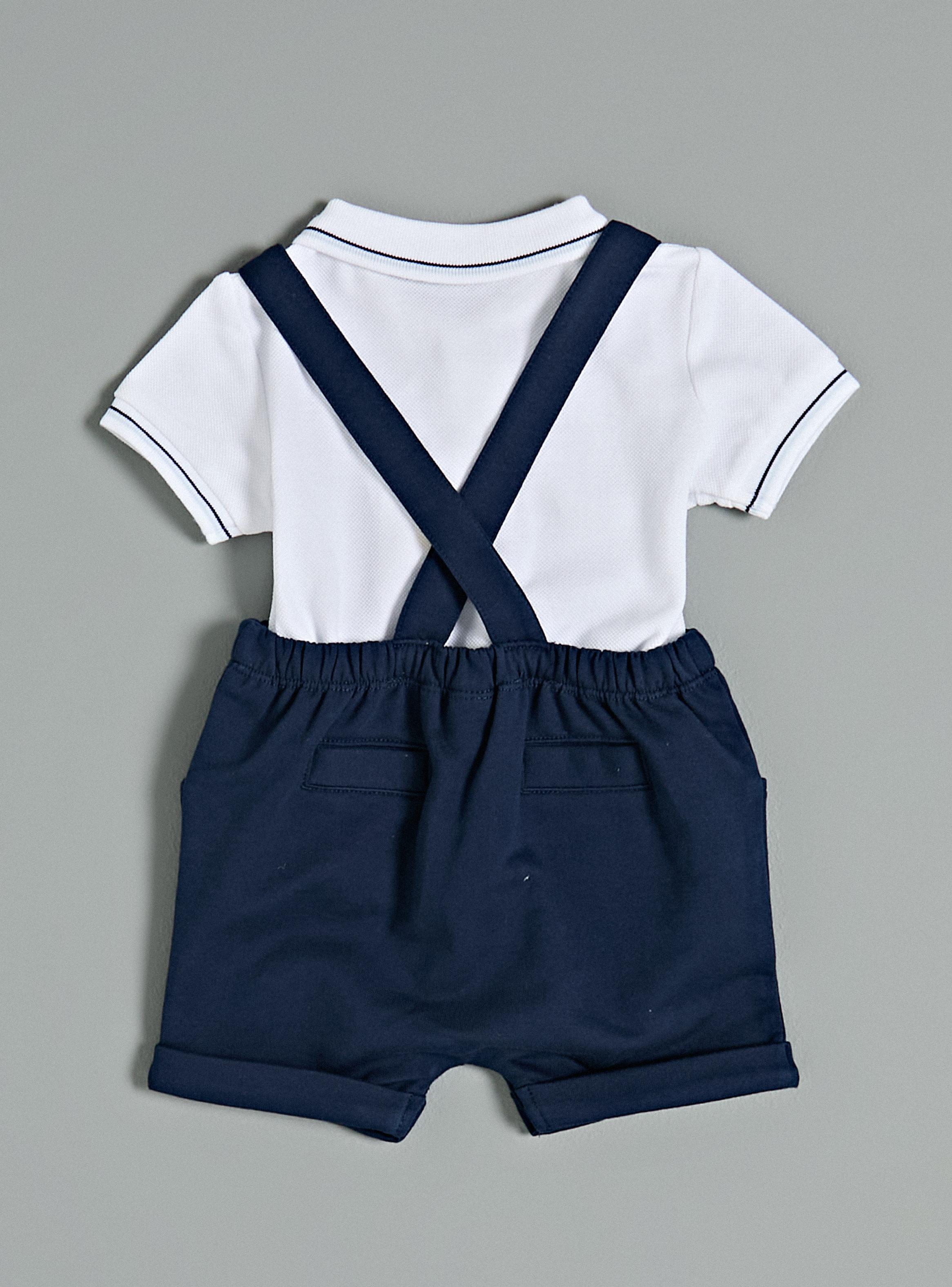 Conjunto Jardinera Cruzada con Polera Niño-2