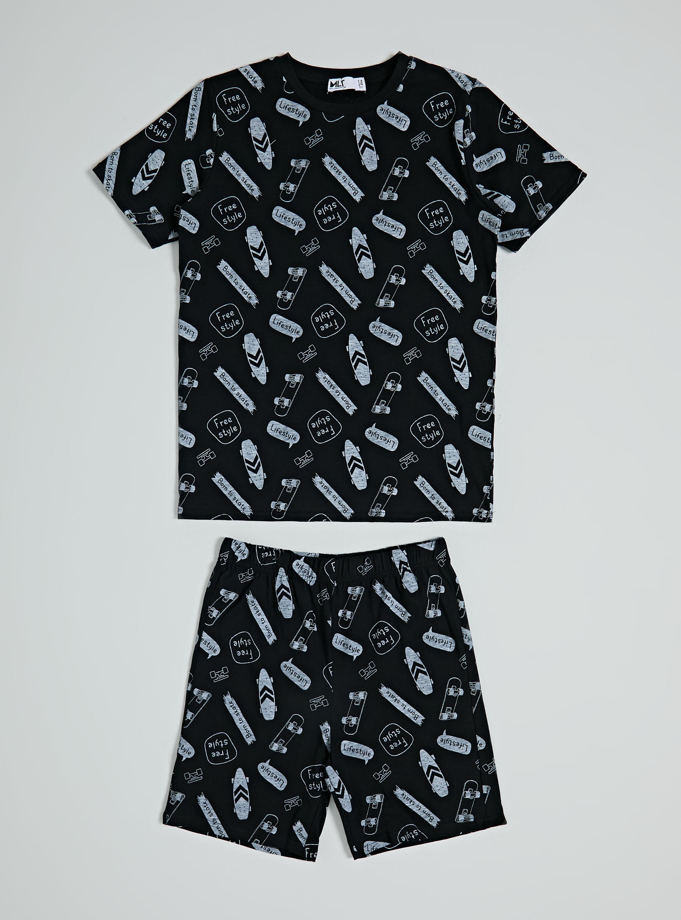 Pijama Junior Manga Corta con Estampado Niño-1