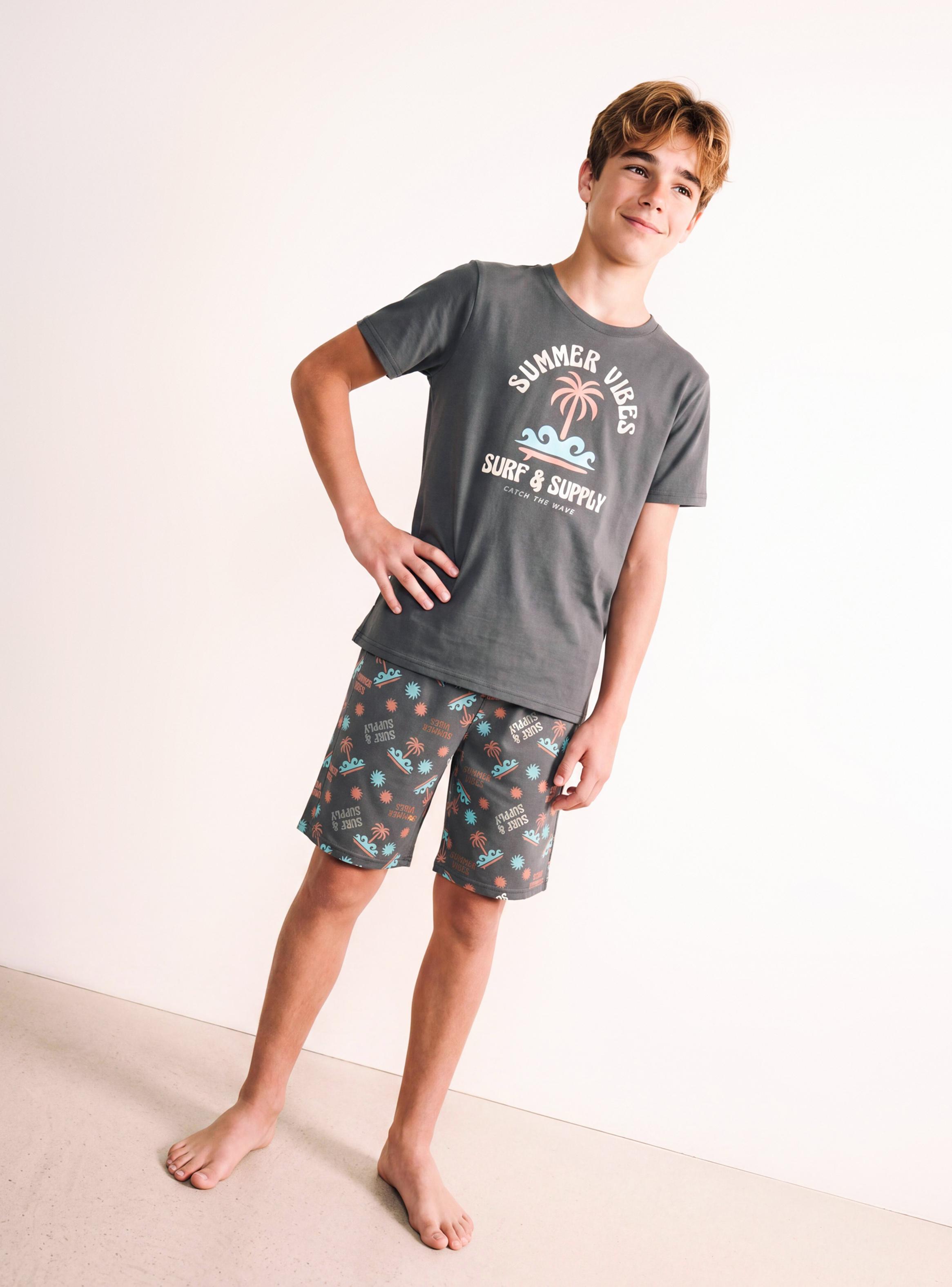 Pijama Junior Manga Corta con Estampado Niño-0