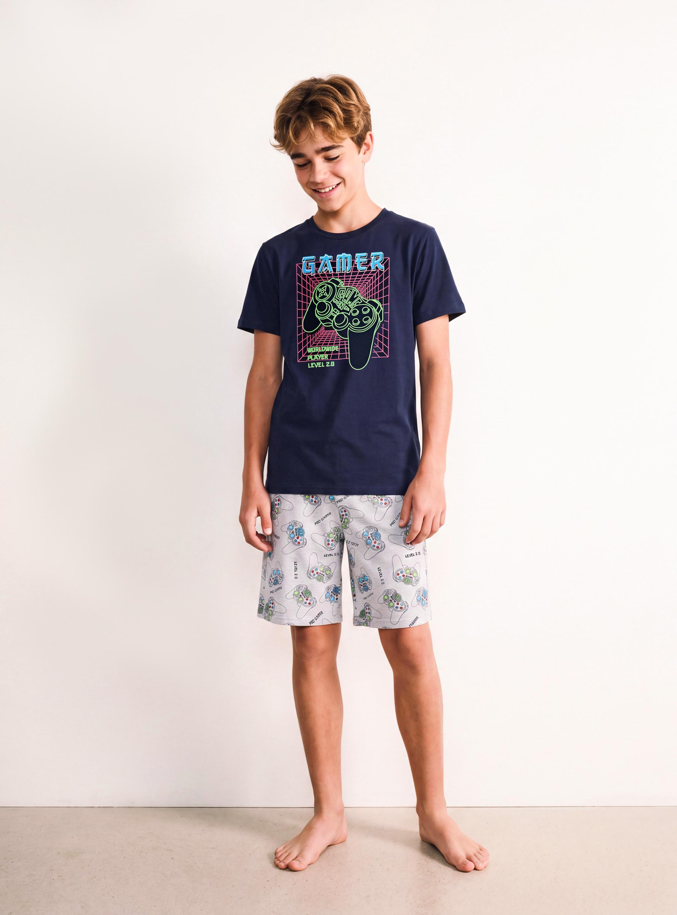 Pijama Junior Manga Corta con Estampado Niño-0