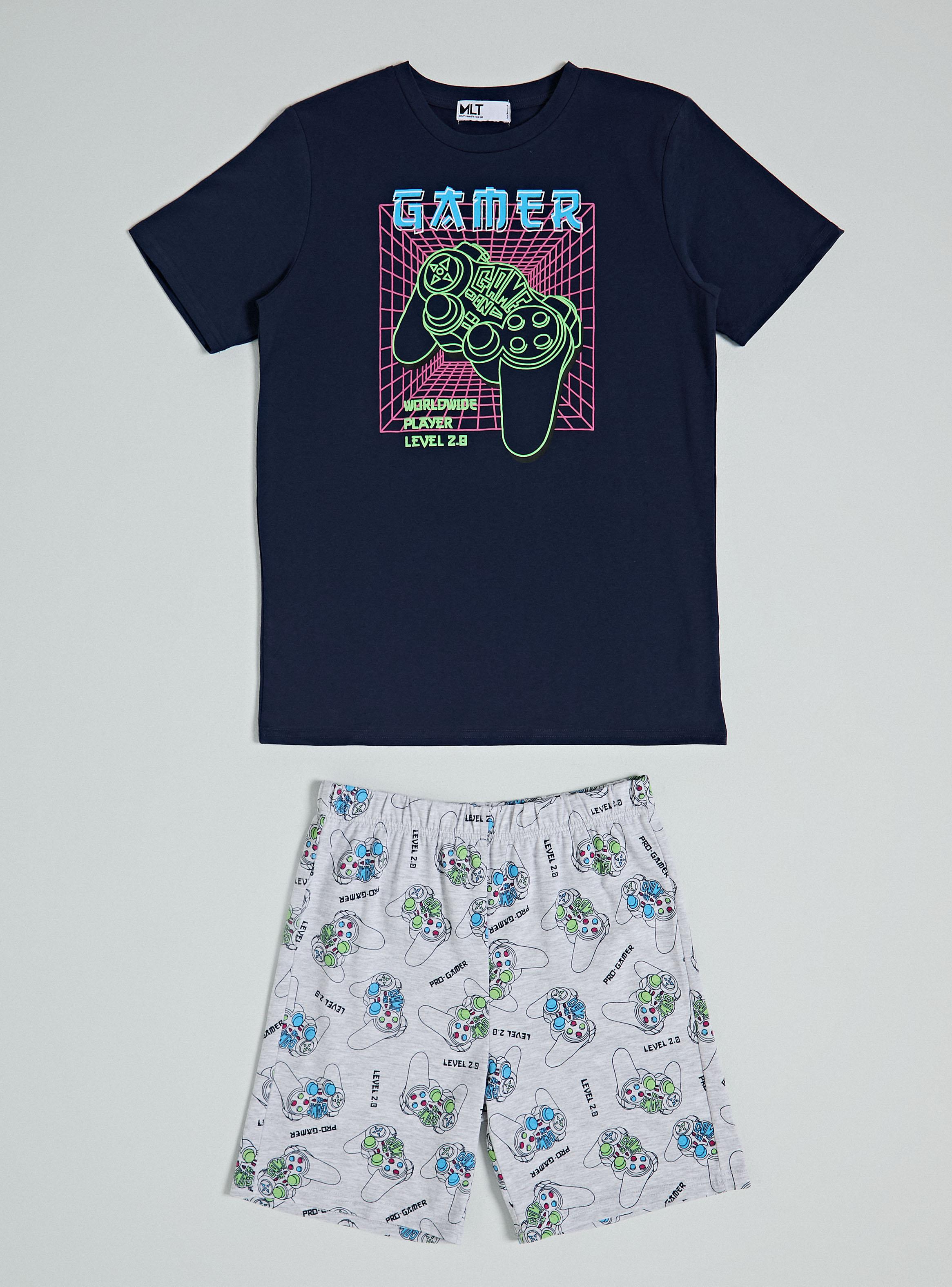 Pijama Junior Manga Corta con Estampado Niño-0