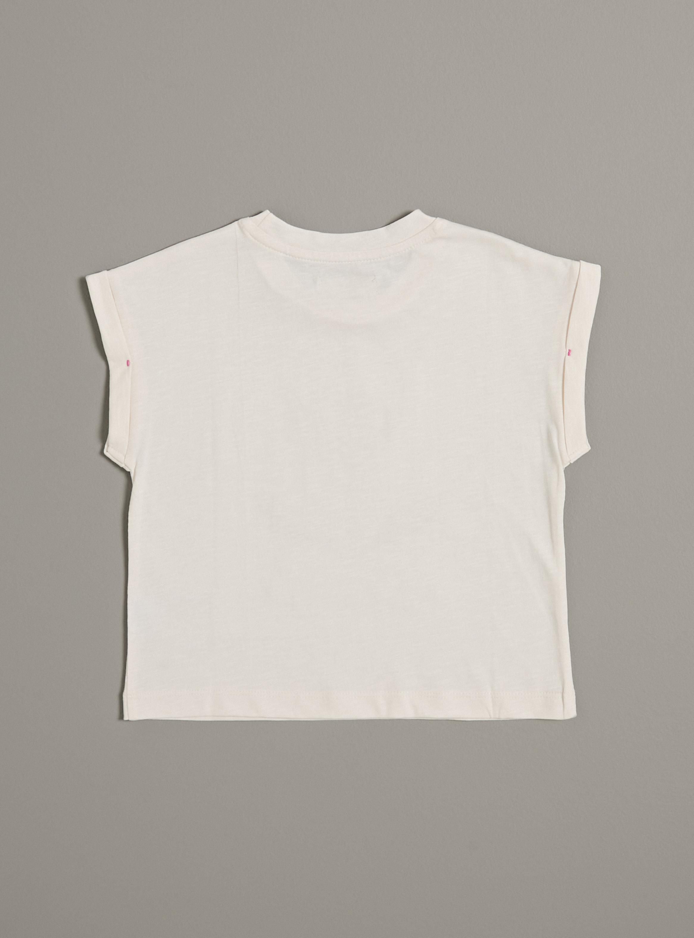 Polera Estampada con Bordado de Mostacillas Niña-2