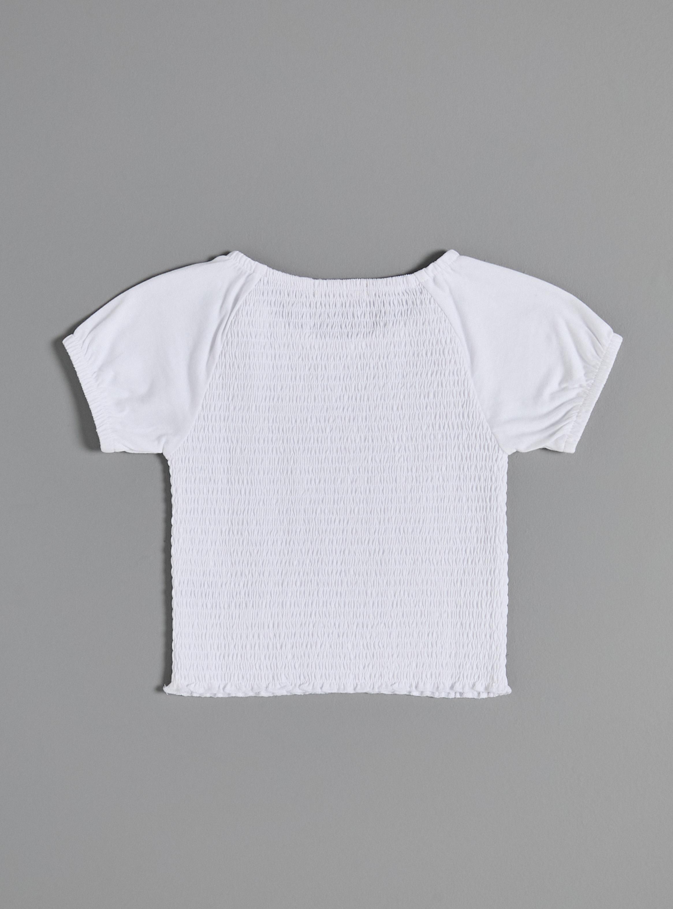 Polera Diseño Panal Elasticado Color Sólido-2