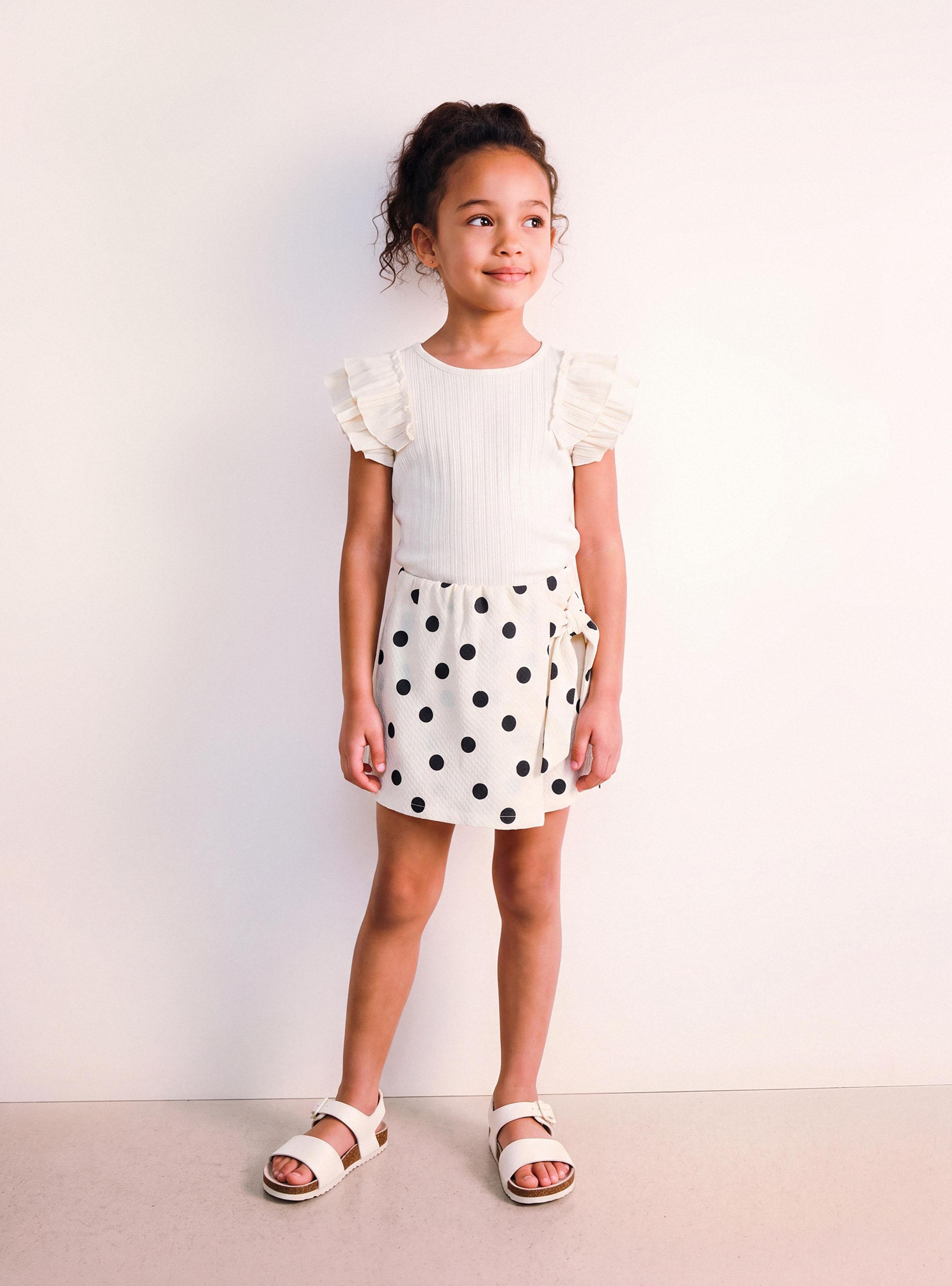 Short Skort Tela Confortable con Diseño Estampado-0