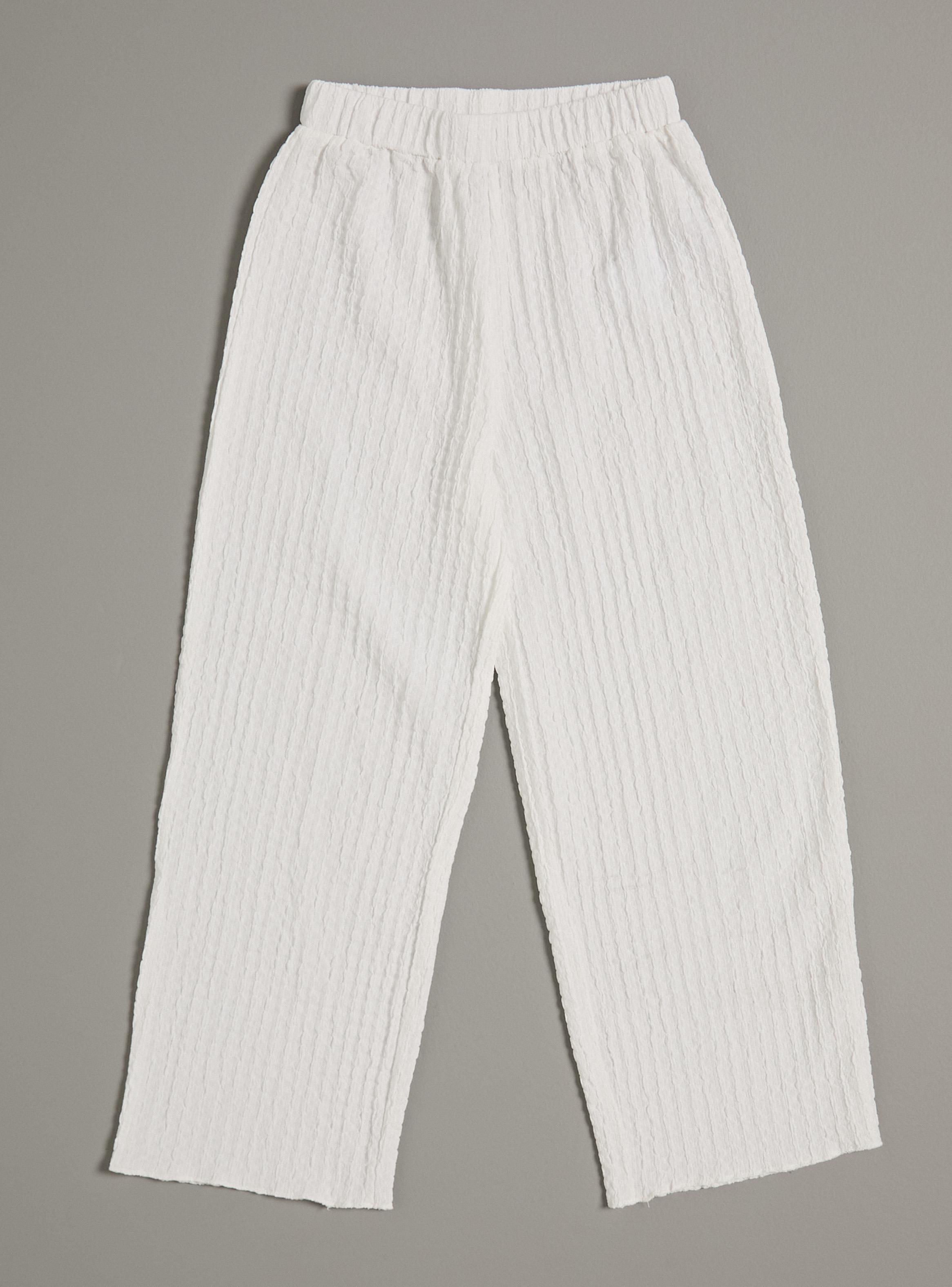 Pantalón Tela Fluida Texturada Niña-1