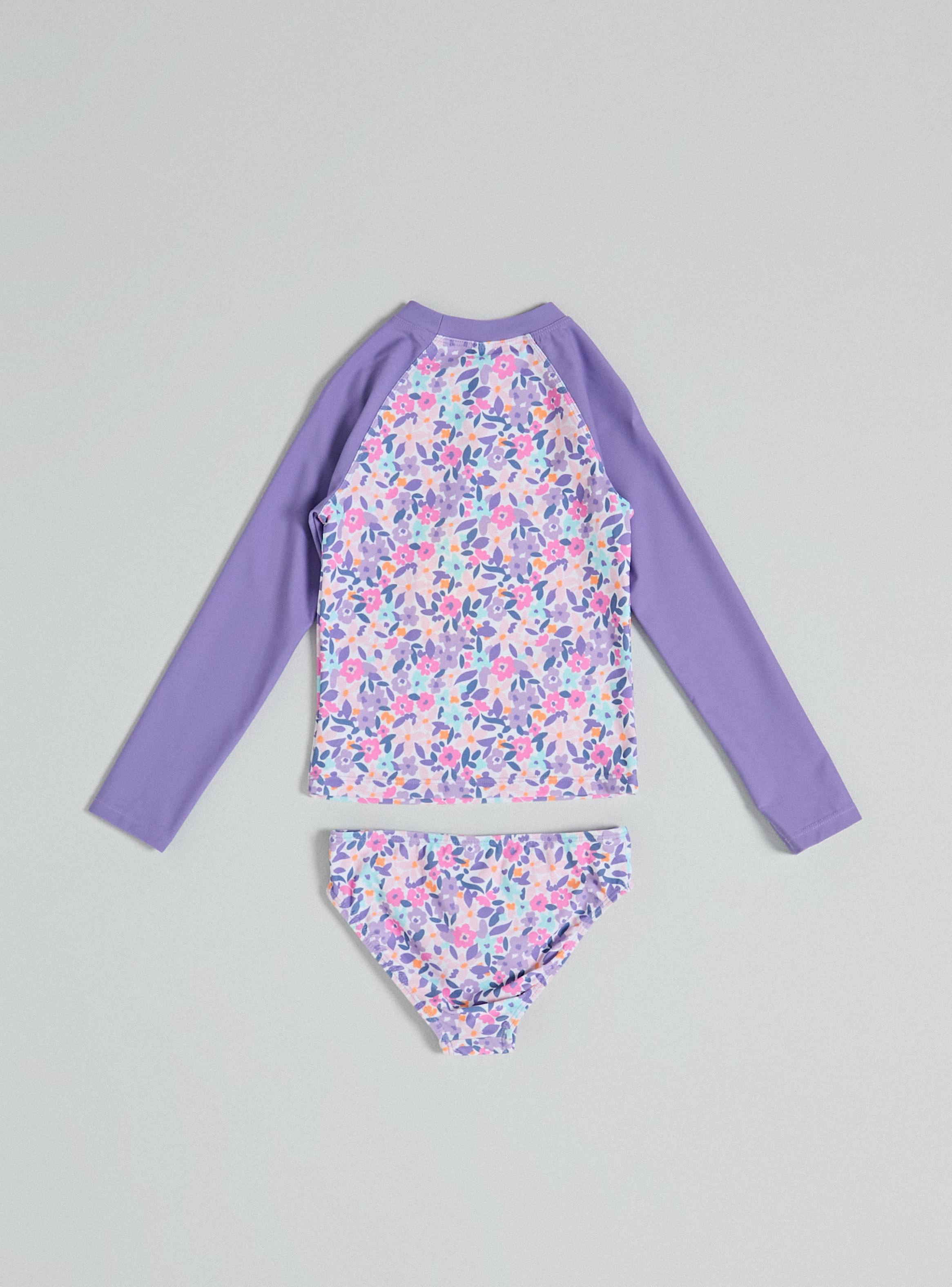 Traje de Baño Estampado con Manga Larga-2