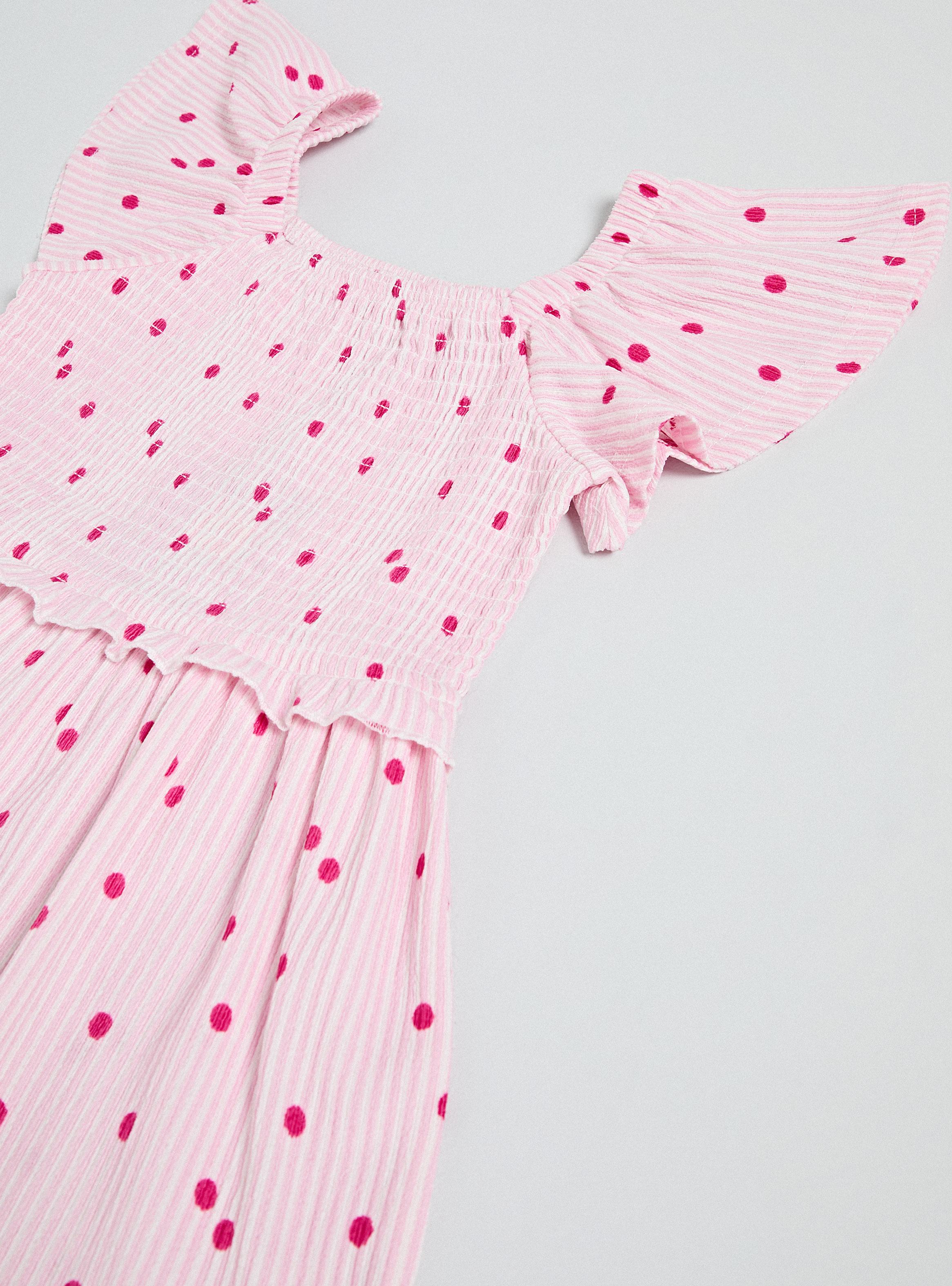Vestido Mangas Vuelos con Diseño Estampado-3