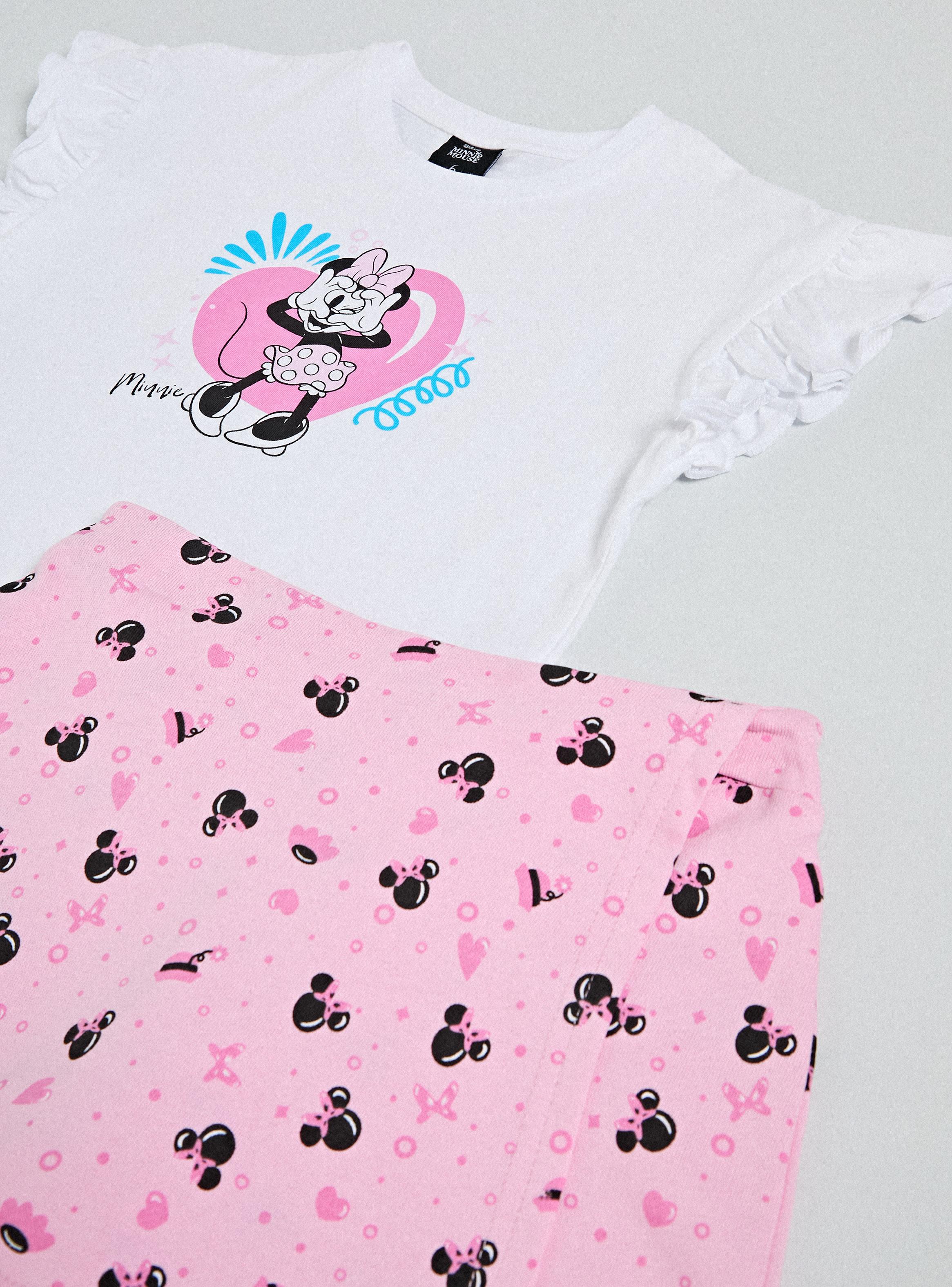 Conjunto Polera y Falda Short Minnie Mouse-4