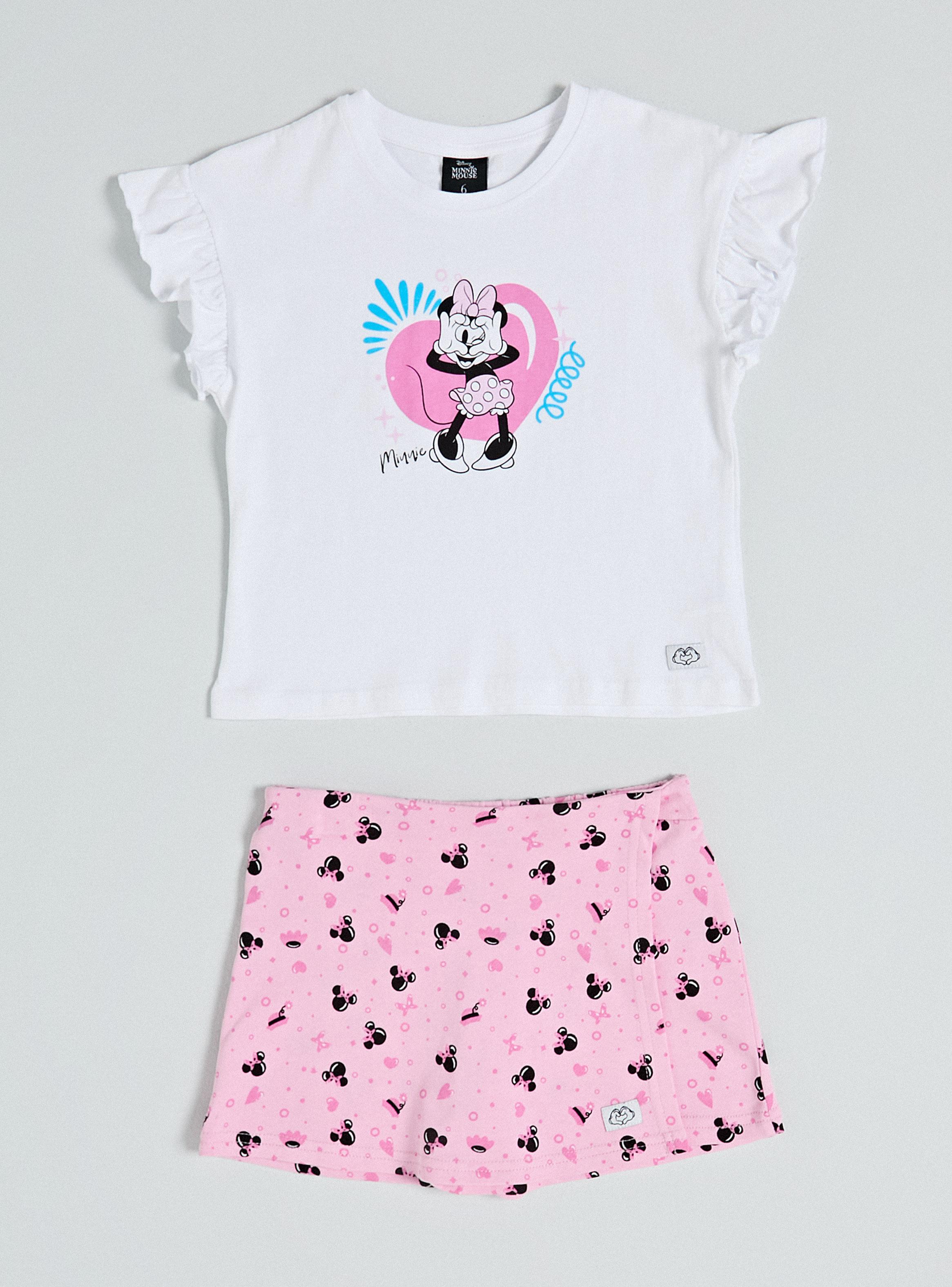 Conjunto Polera y Falda Short Minnie Mouse-1