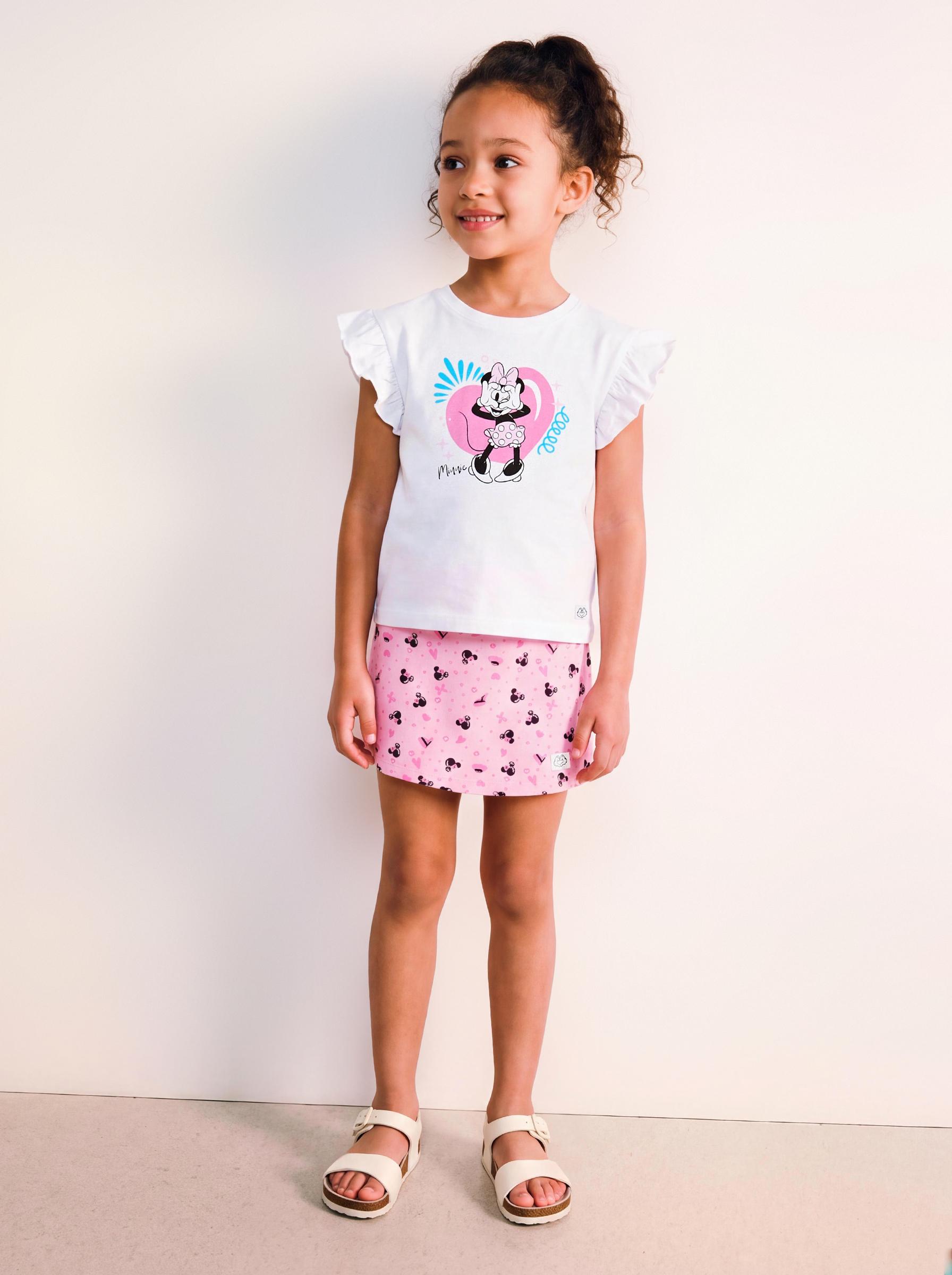 Conjunto Polera y Falda Short Minnie Mouse-0