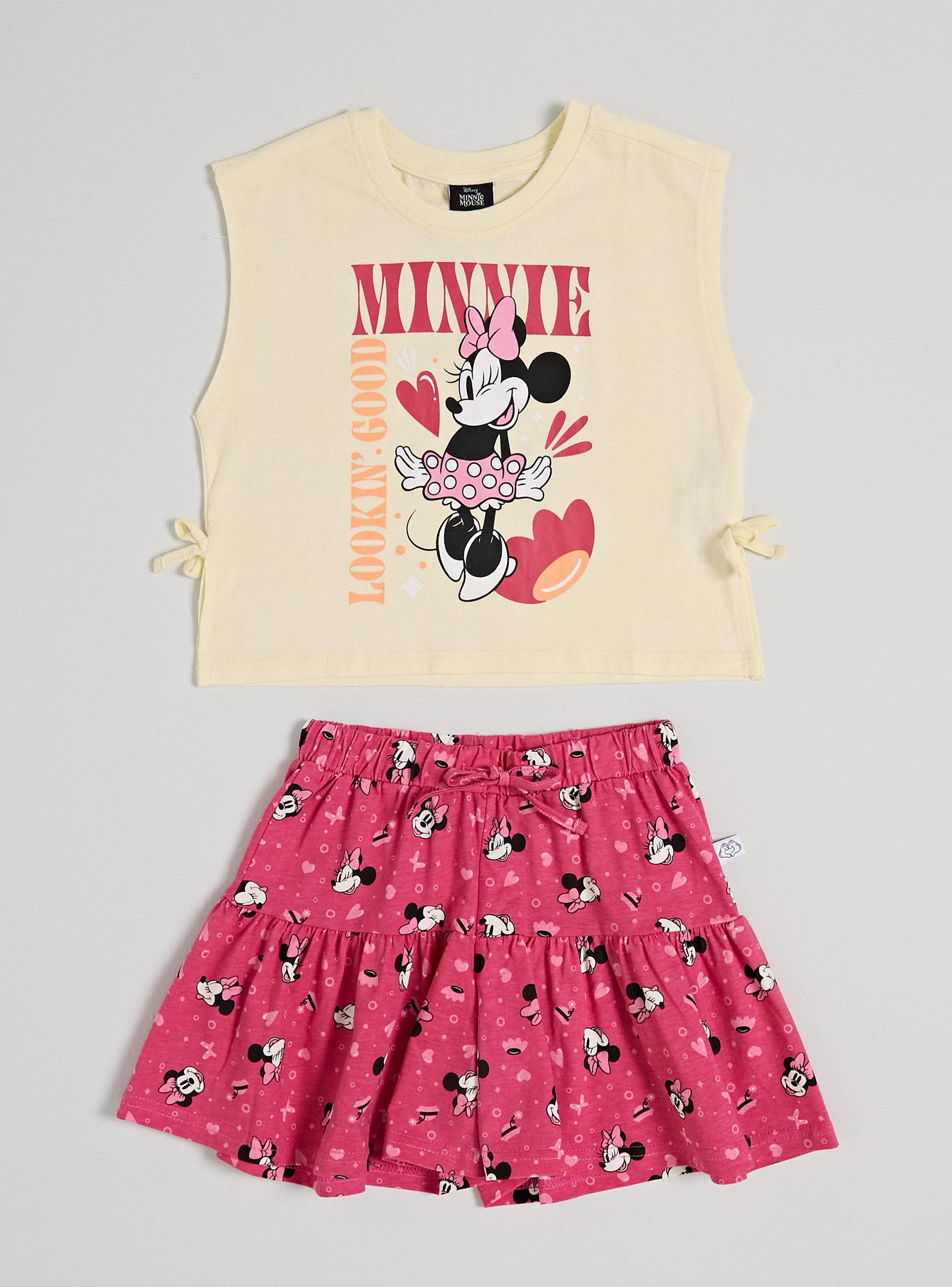 Conjunto Polera y Short Minnie Mouse-1