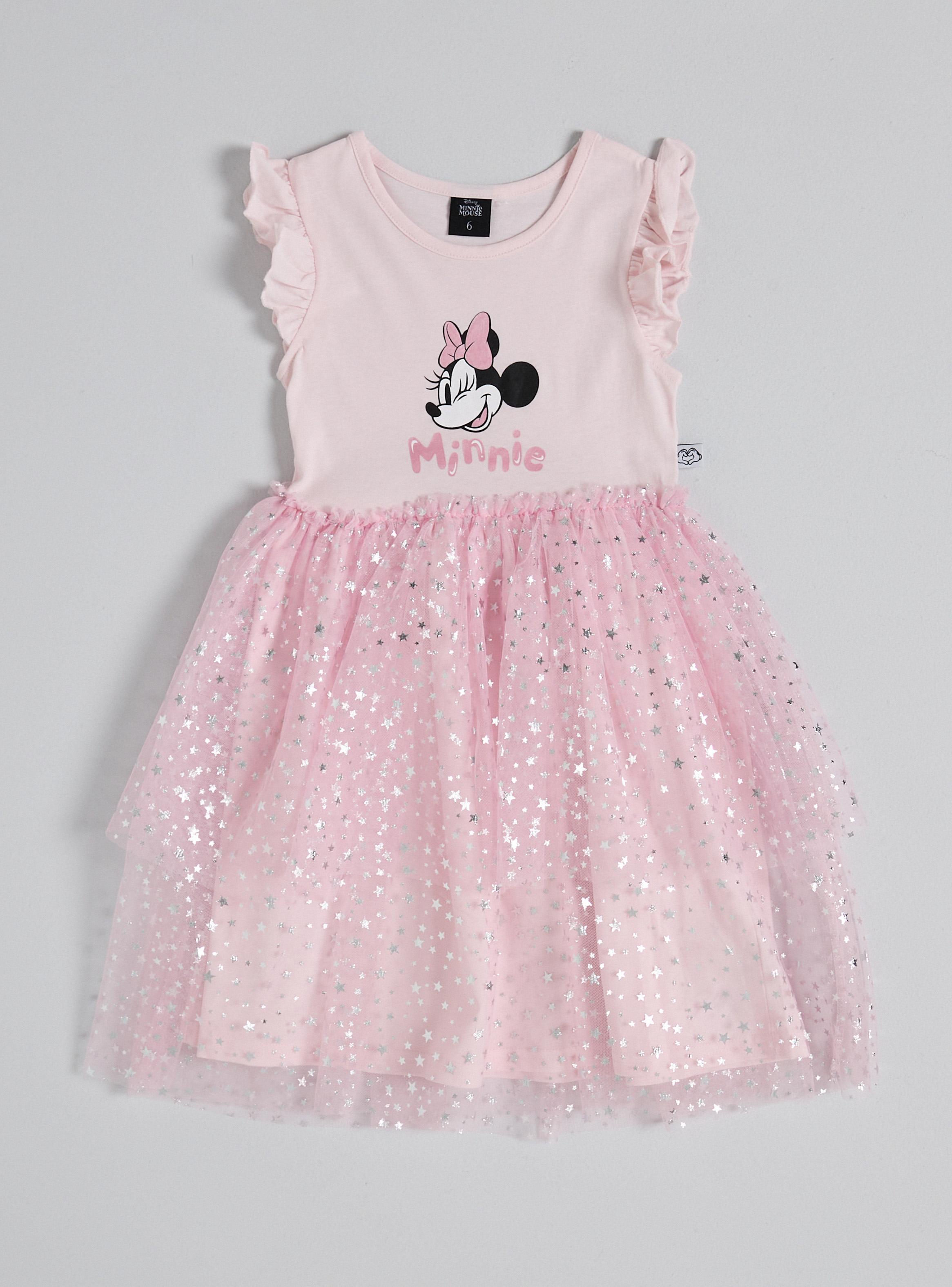 Vestido Falda Tul Brillos Minnie Mouse-1