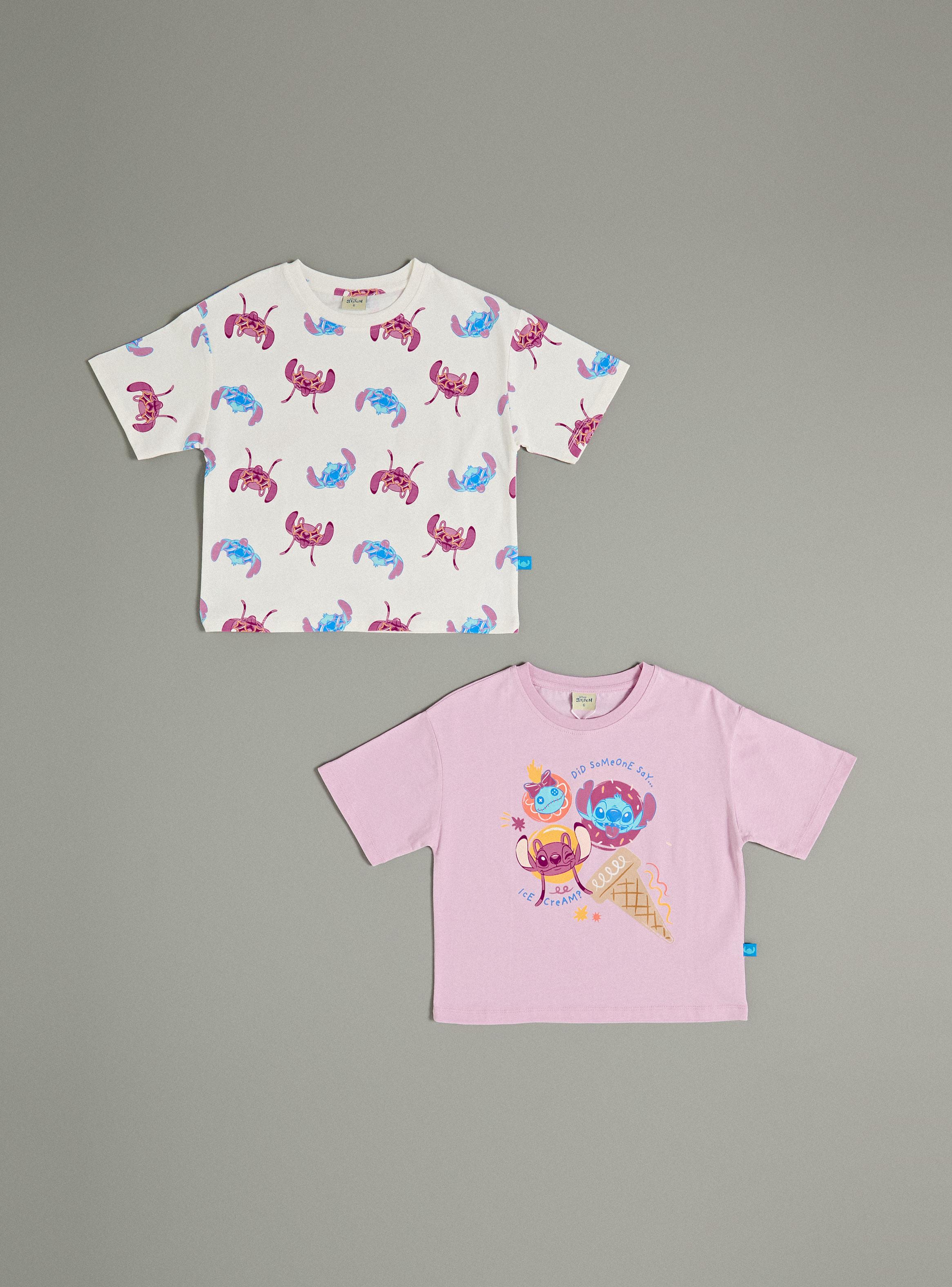 Polera Bipack Stitch y Ángel-1
