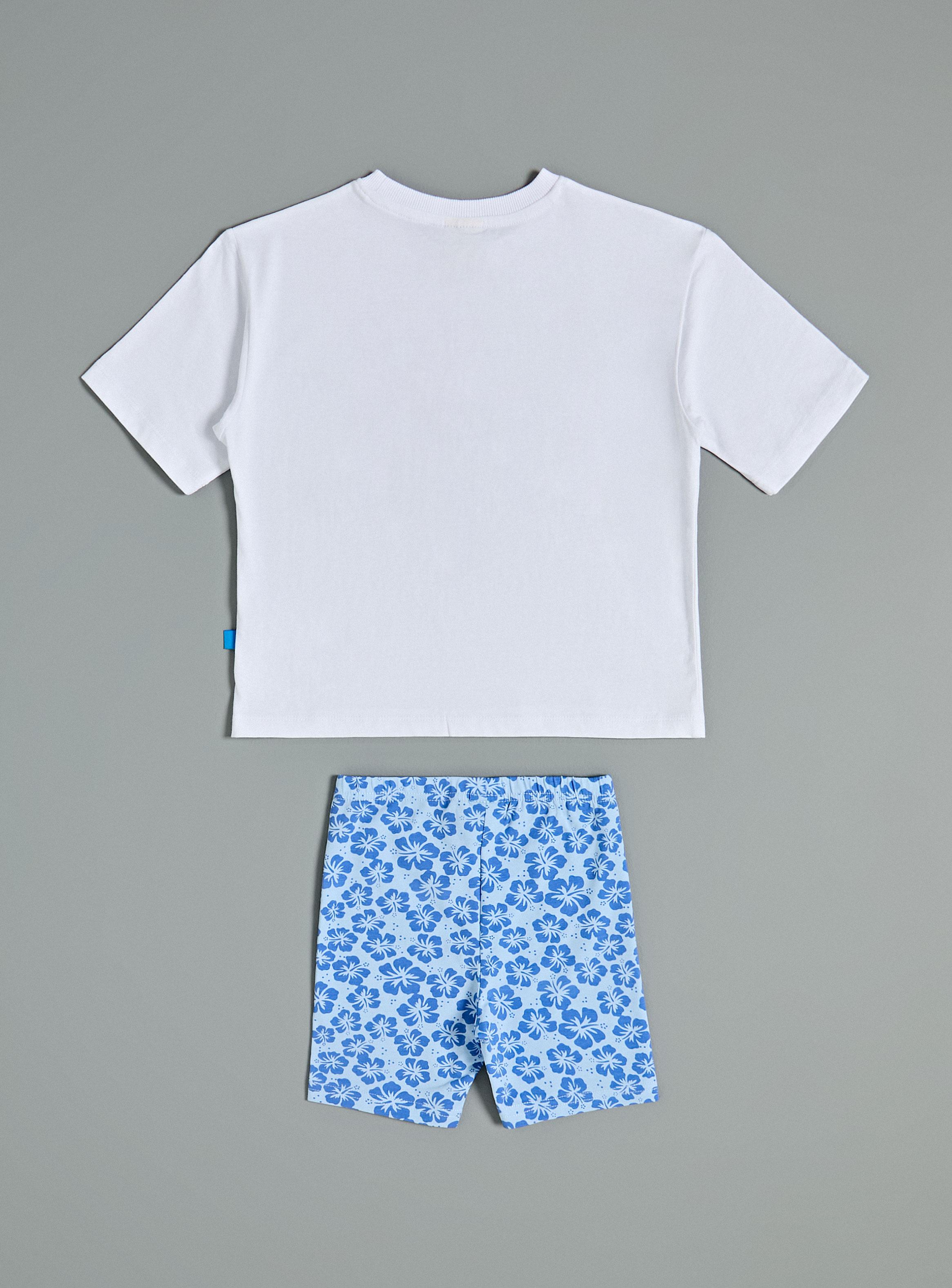 Conjunto Polera y Calza Corta Stitch y Ángel-2