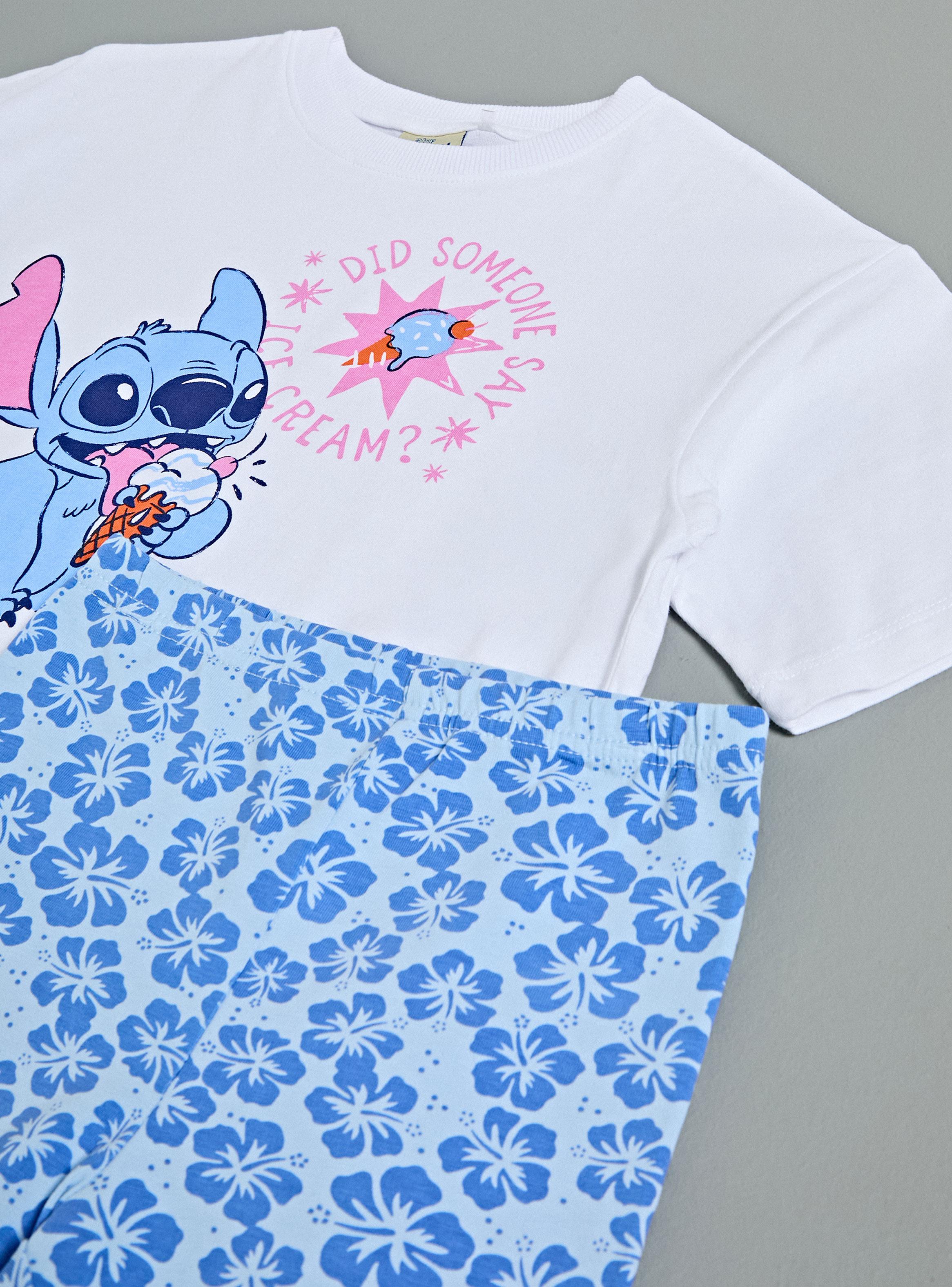 Conjunto Polera y Calza Corta Stitch y Ángel-3