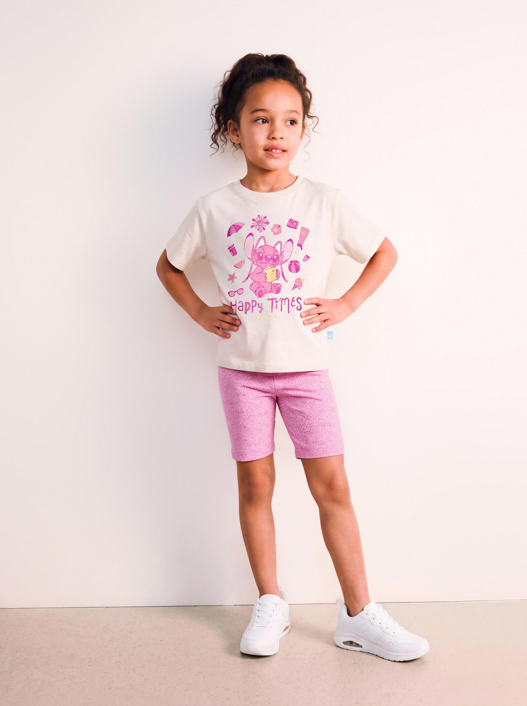 Conjunto Polera y Calza Corta Stitch y Ángel-0