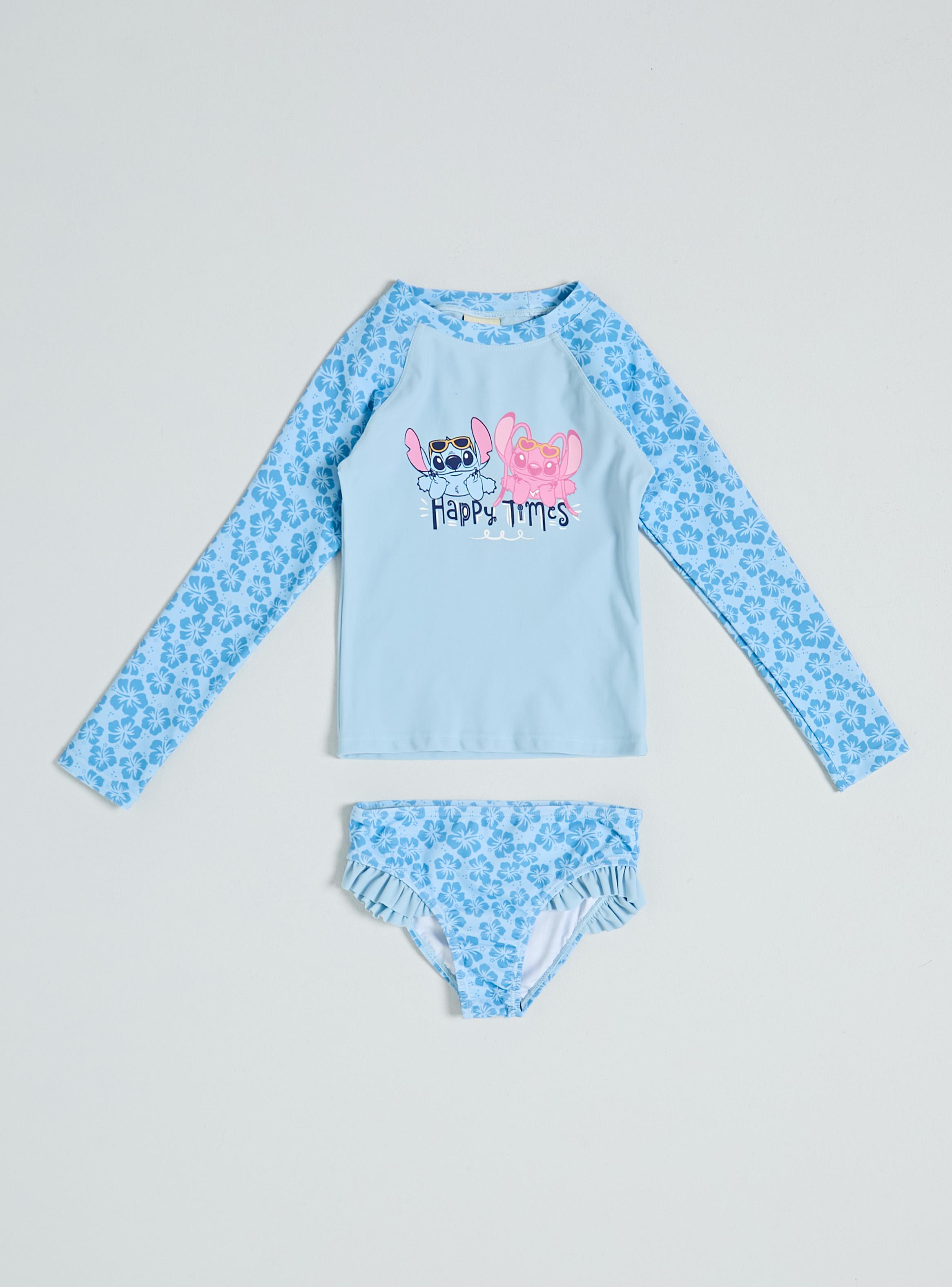 Traje de Baño con Polera Stitch y Ángel-0