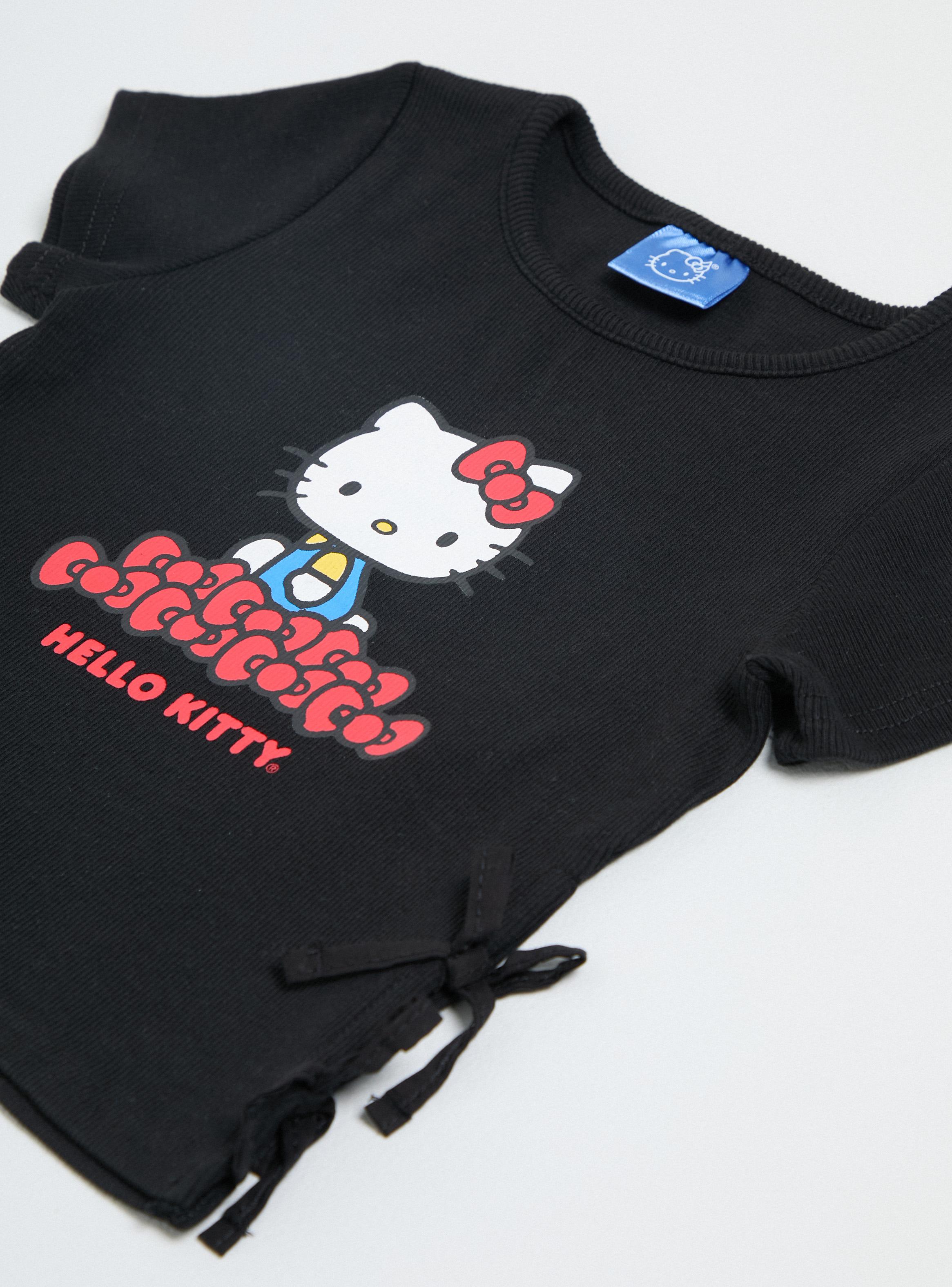 Polera Rib Hello Kitty con Lazos en Costados-3