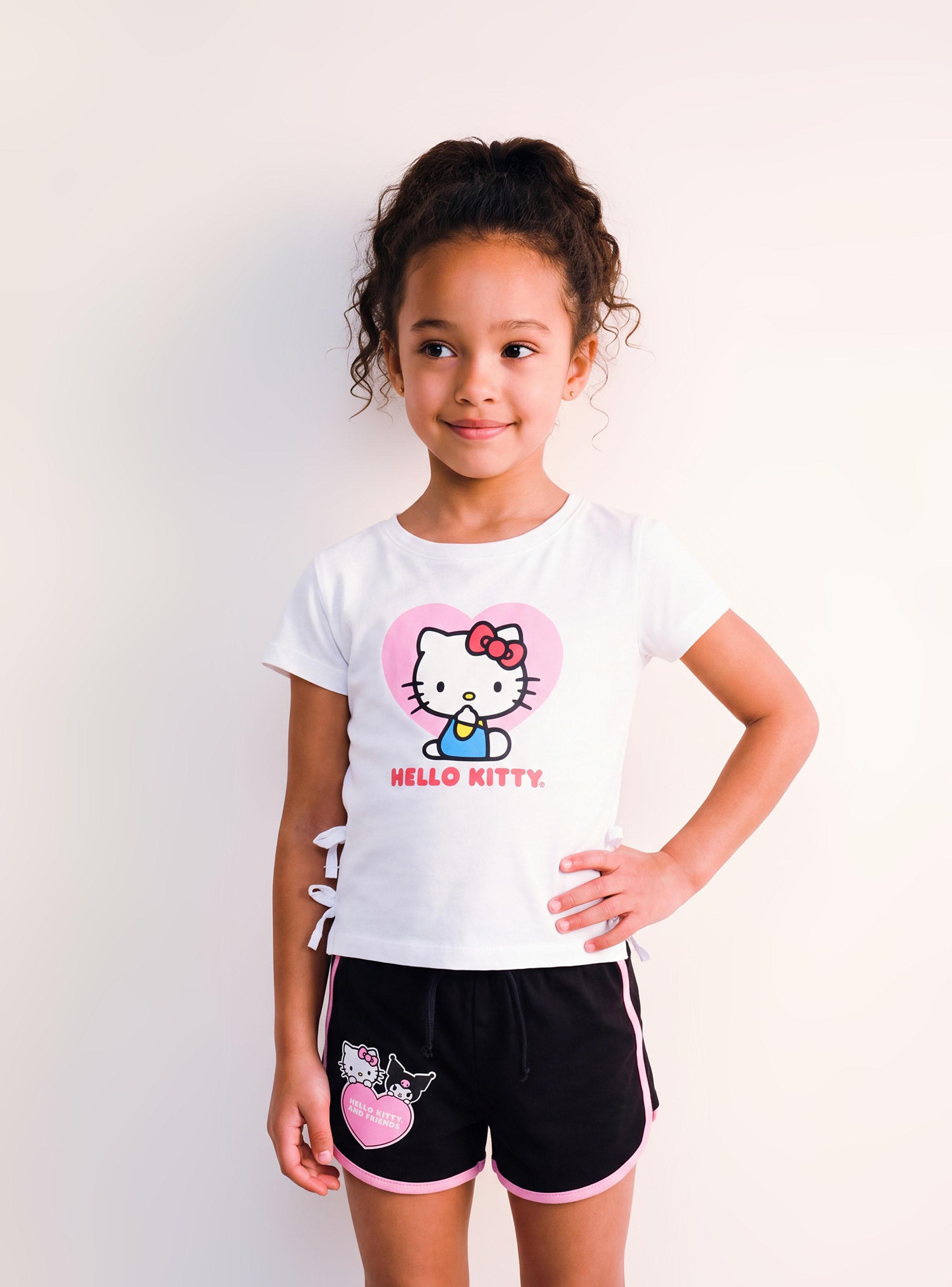 Polera Rib Hello Kitty con Lazos en Costados-0