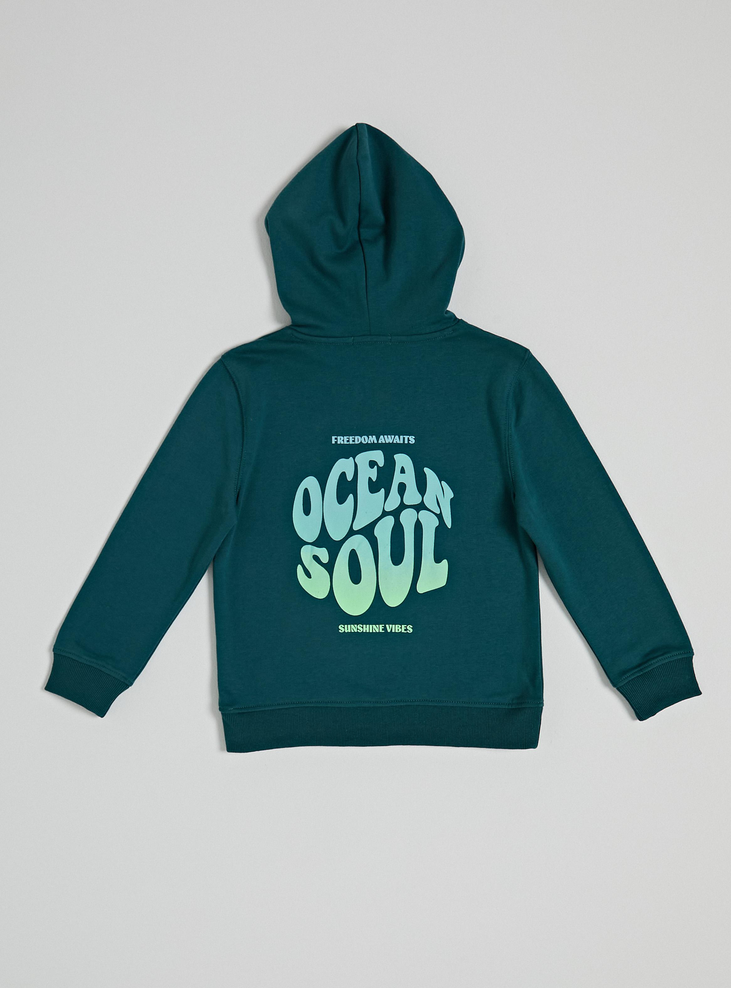 Polerón Garment Dye con Estampado Ocean-2