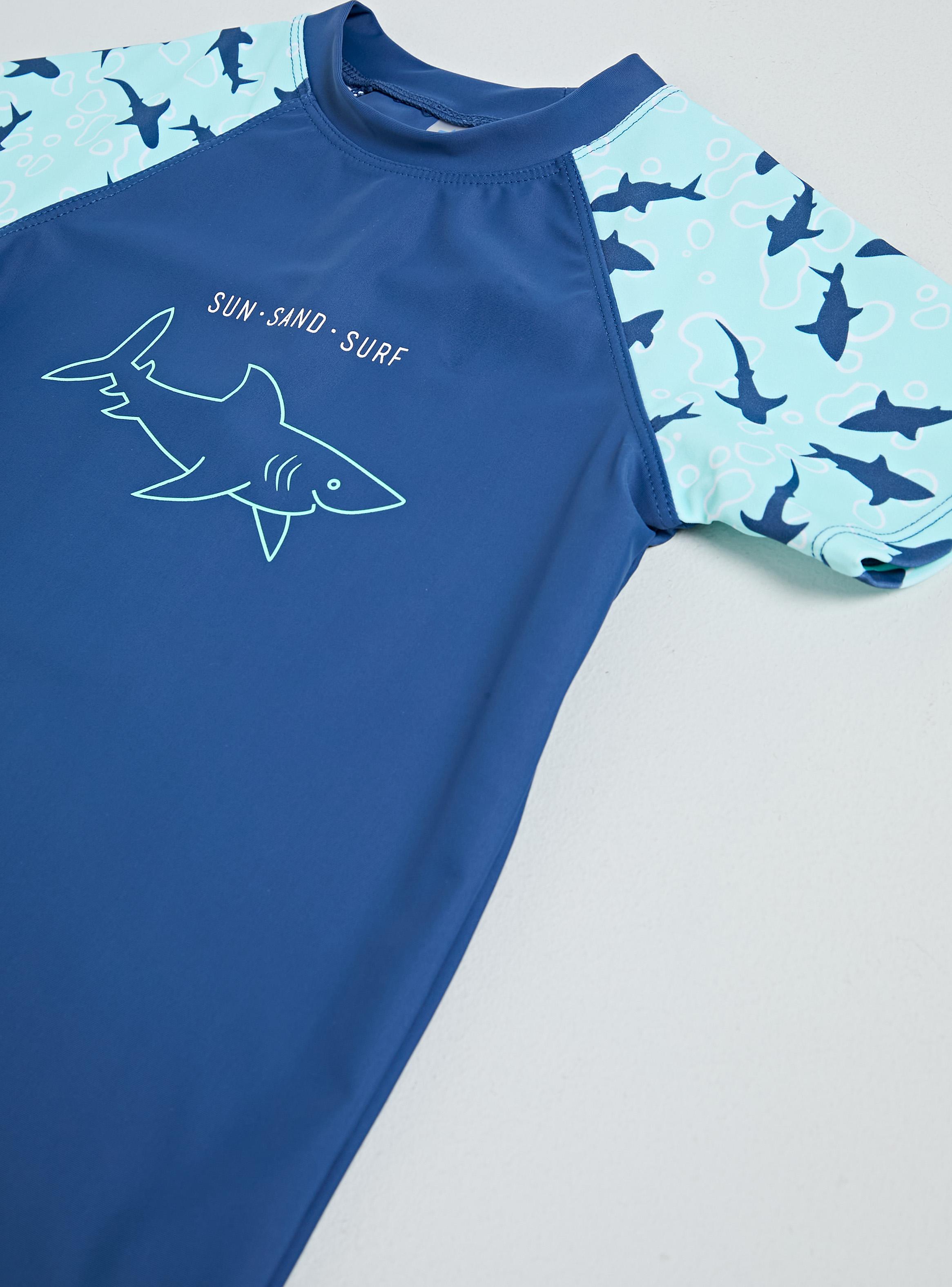 Traje de Baño Polera Estampado Niño-3