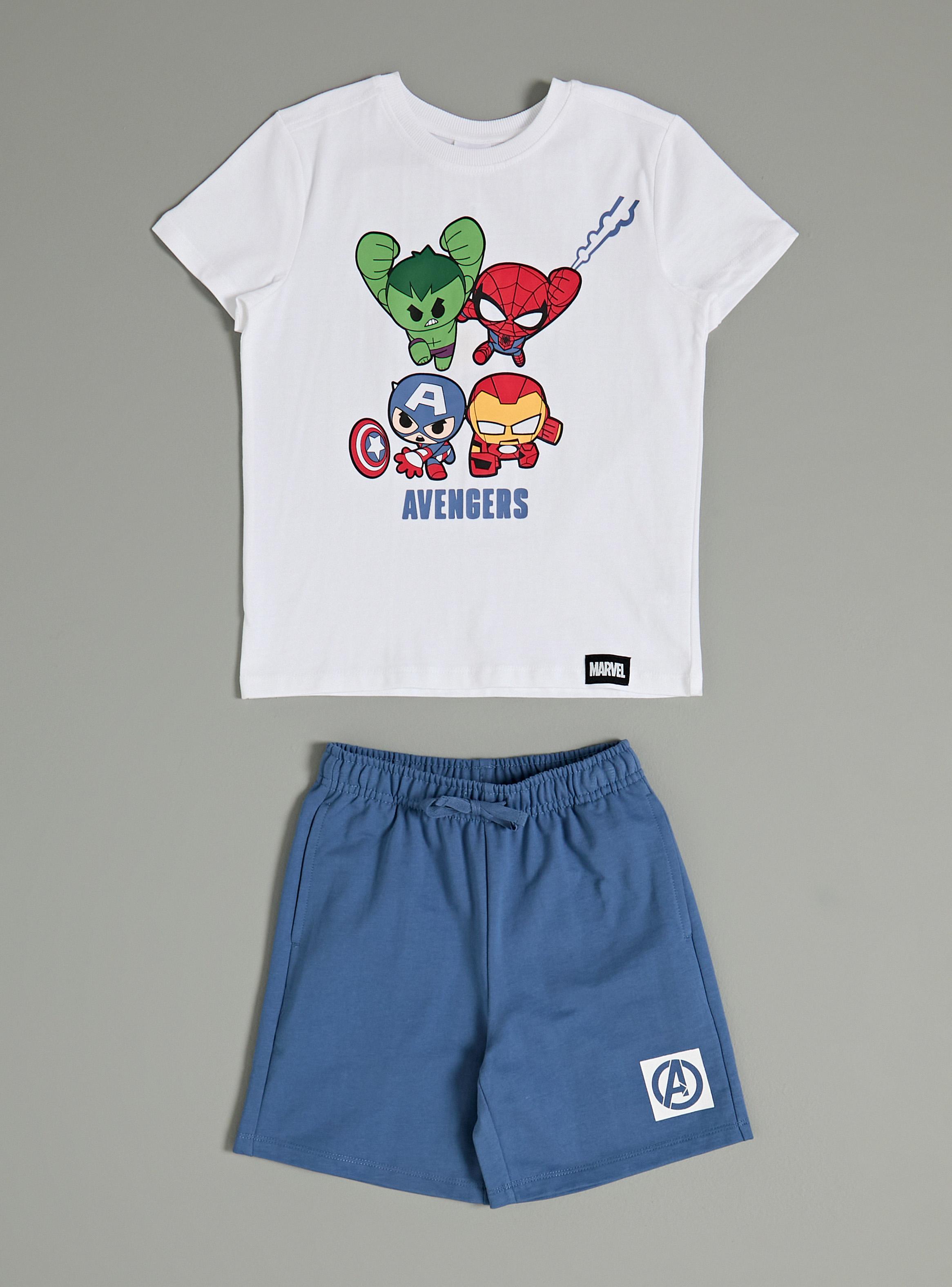 Conjunto Polera y Short Avengers-1