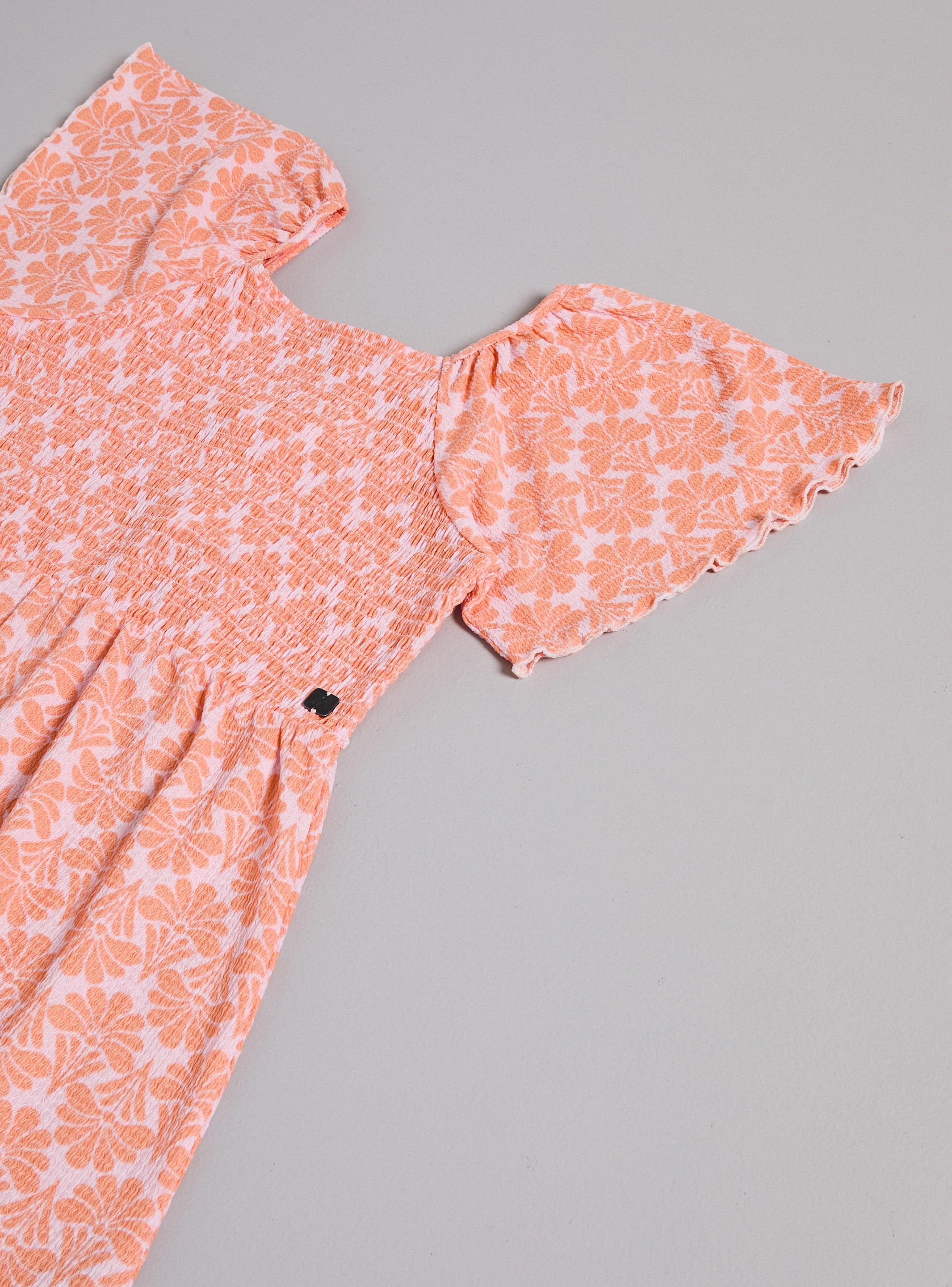 Vestido Panal con Vuelos Full Print-3