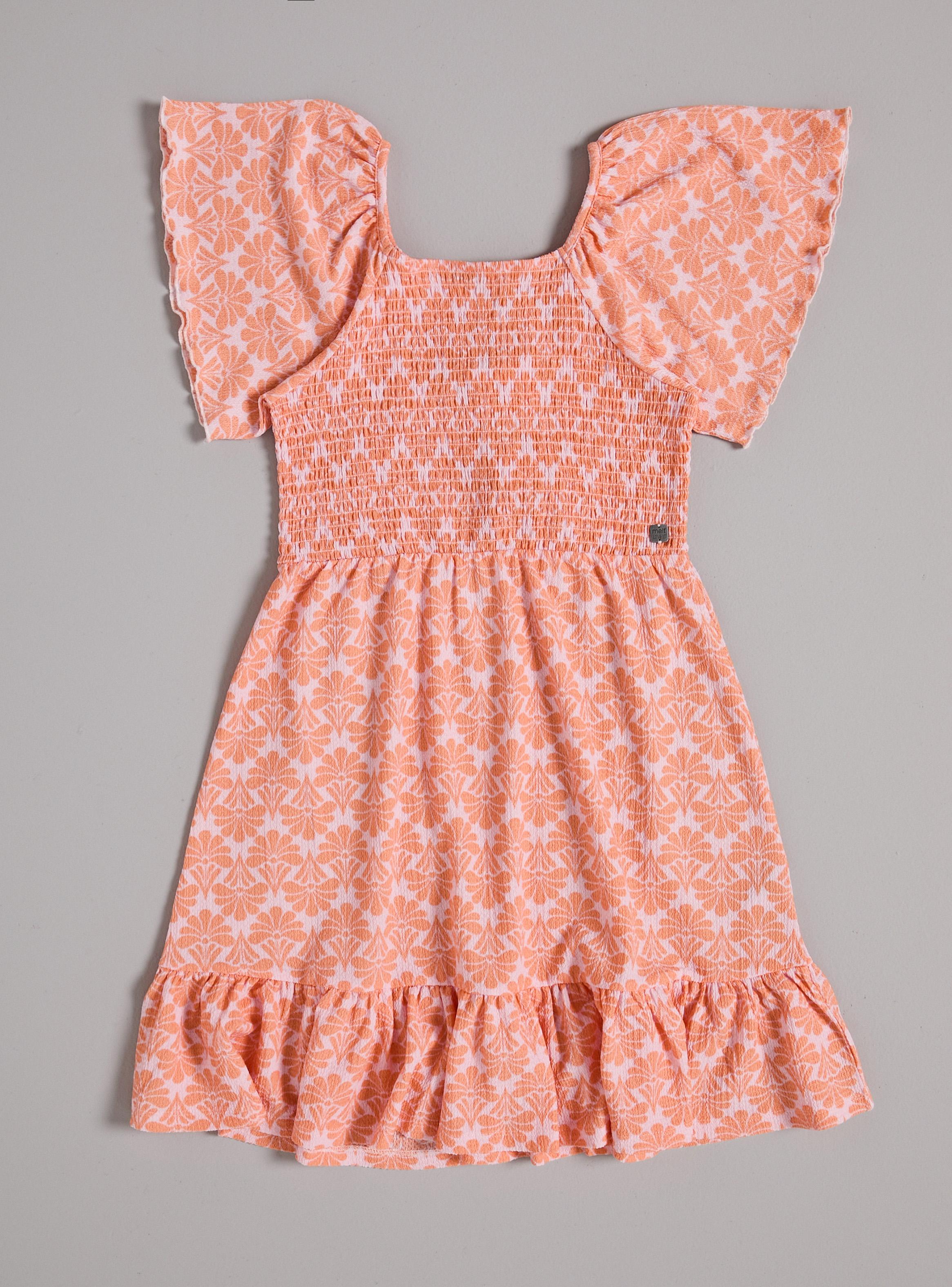 Vestido Panal con Vuelos Full Print-1