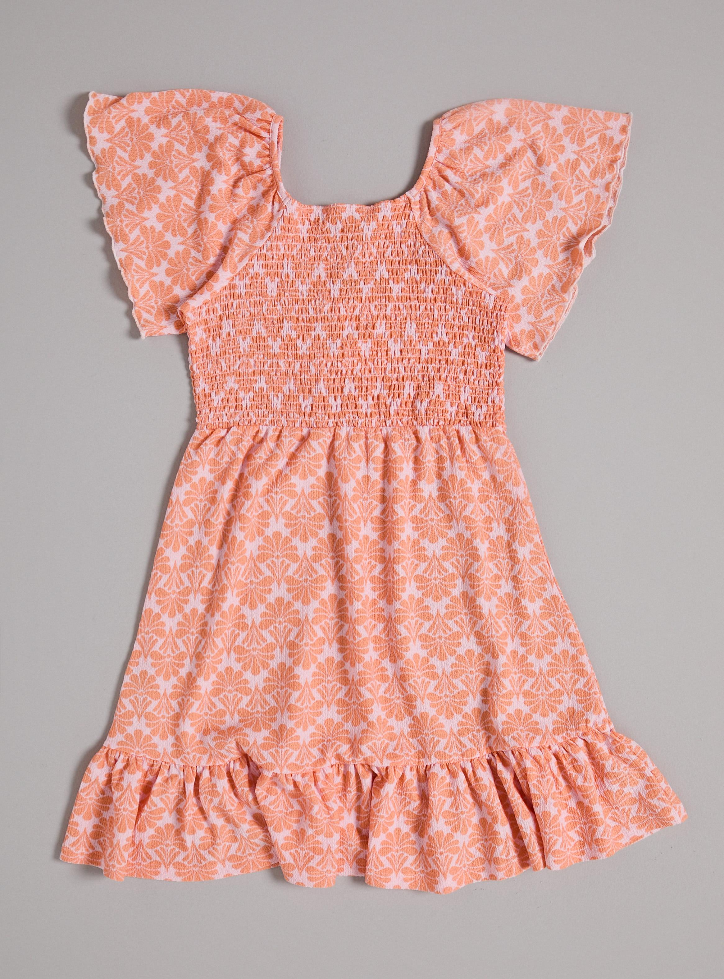 Vestido Panal con Vuelos Full Print-2