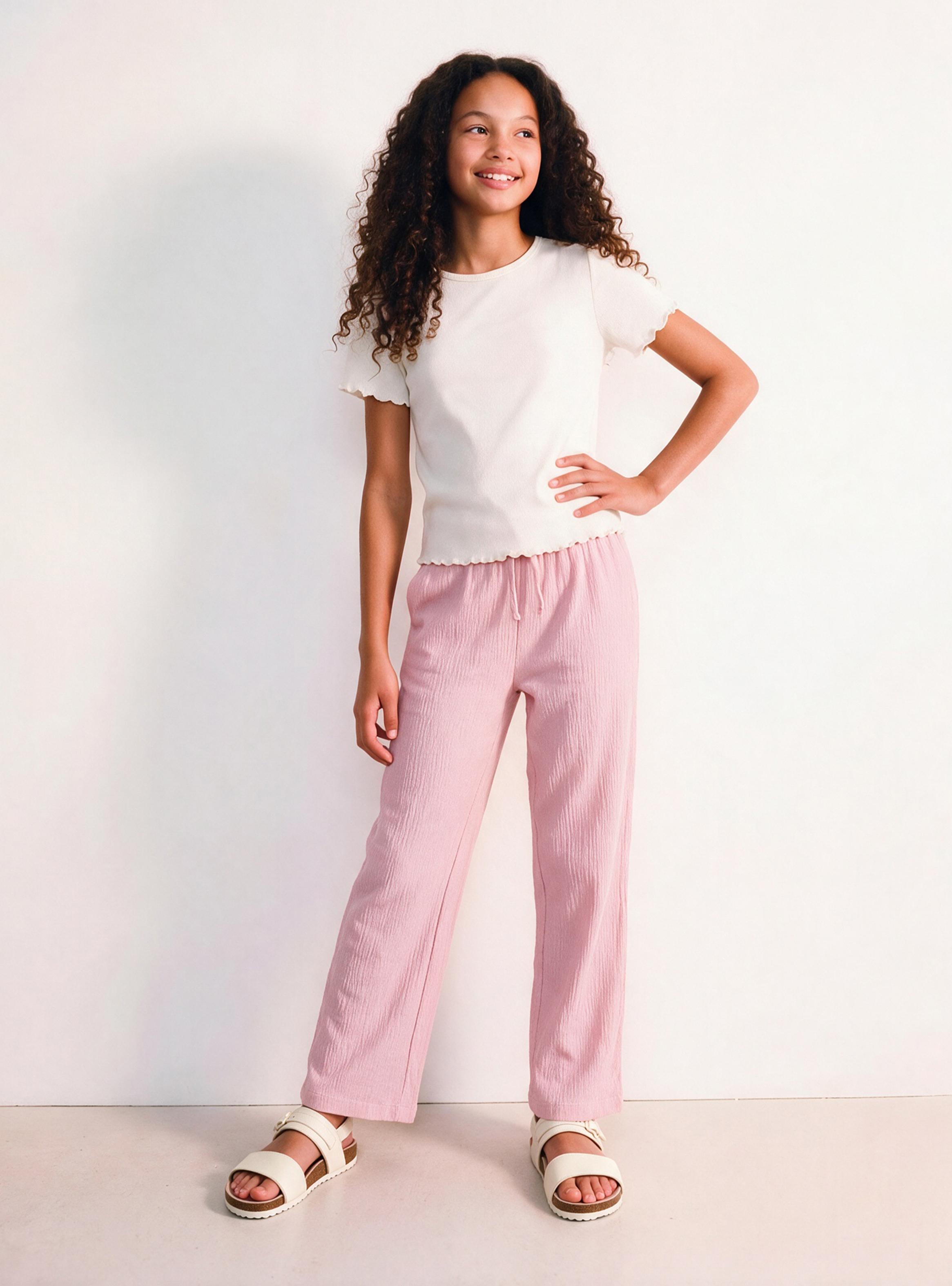 Pantalón Pretina Elástica Cordón Relaxed Fit-0