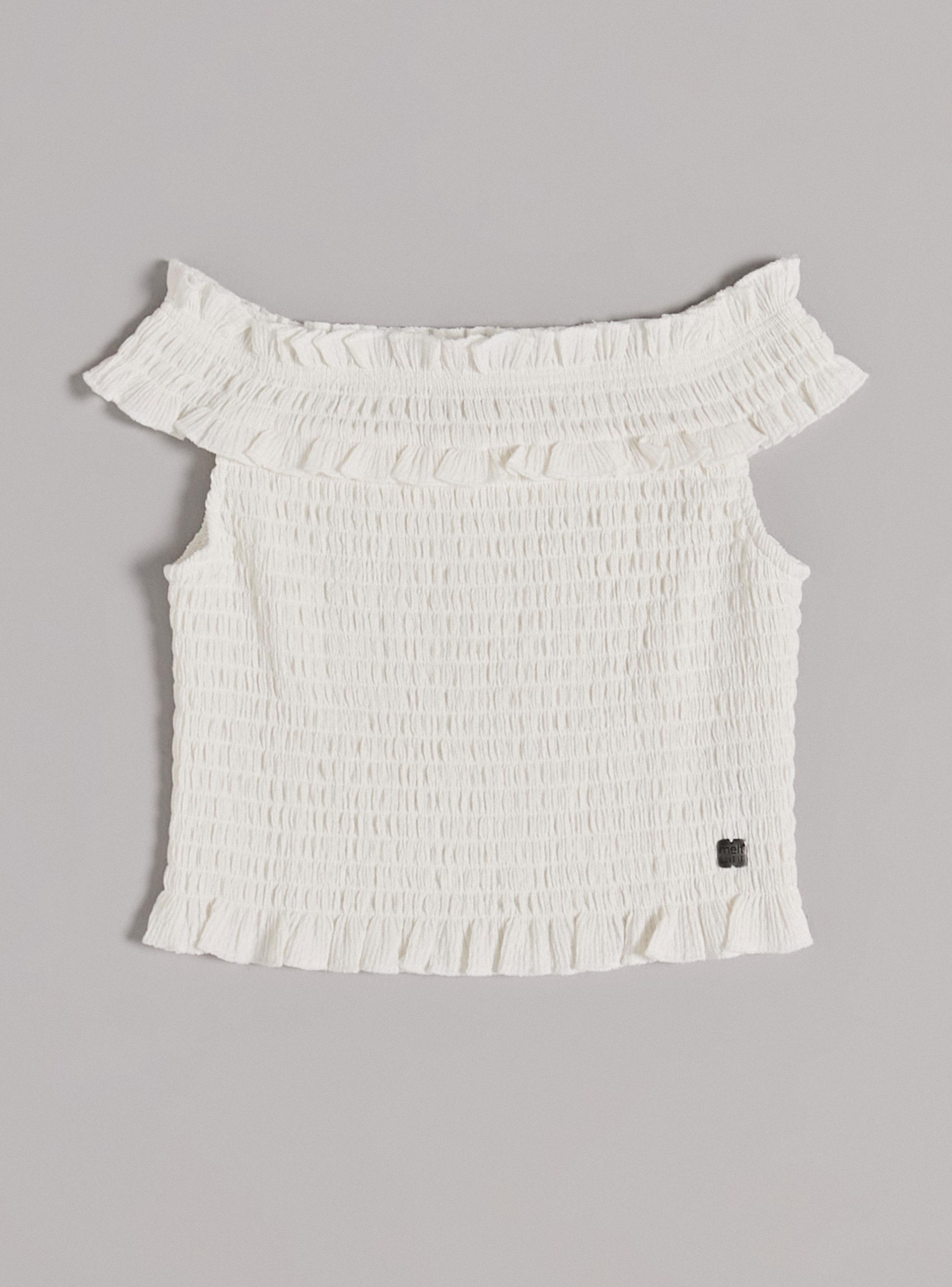 Polera Cuello Bardot Cuerpo Panal-1