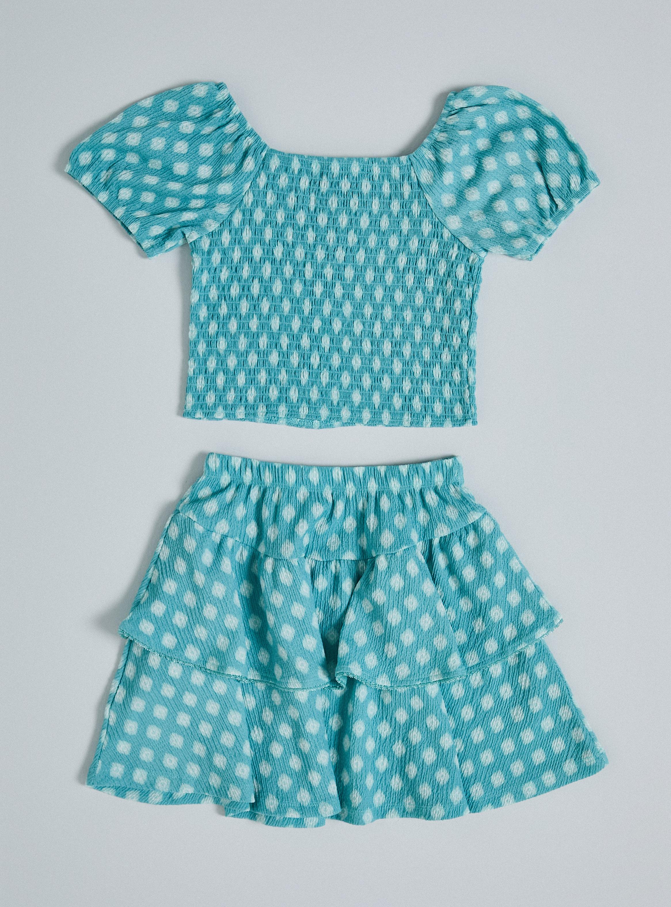Conjunto Estampado Lunares Fruncido Comfort-2